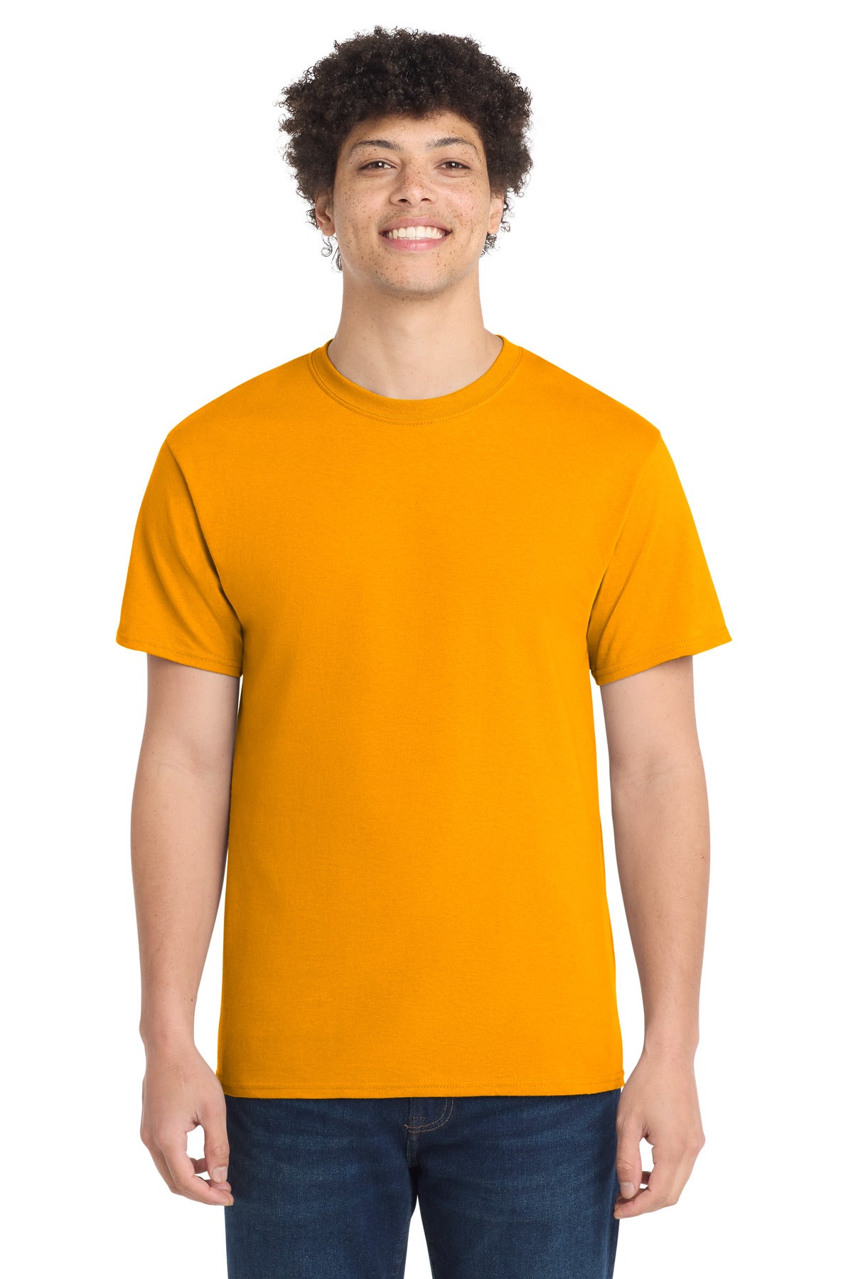 Port & Company Core Cotton Tee – Gold
