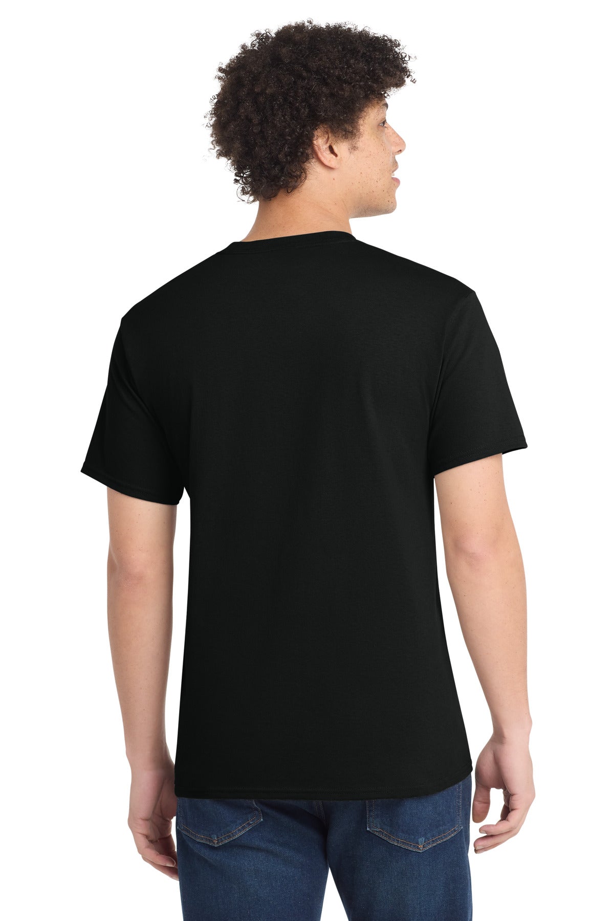 Port & Company Core Cotton Tee – Jet Black – back