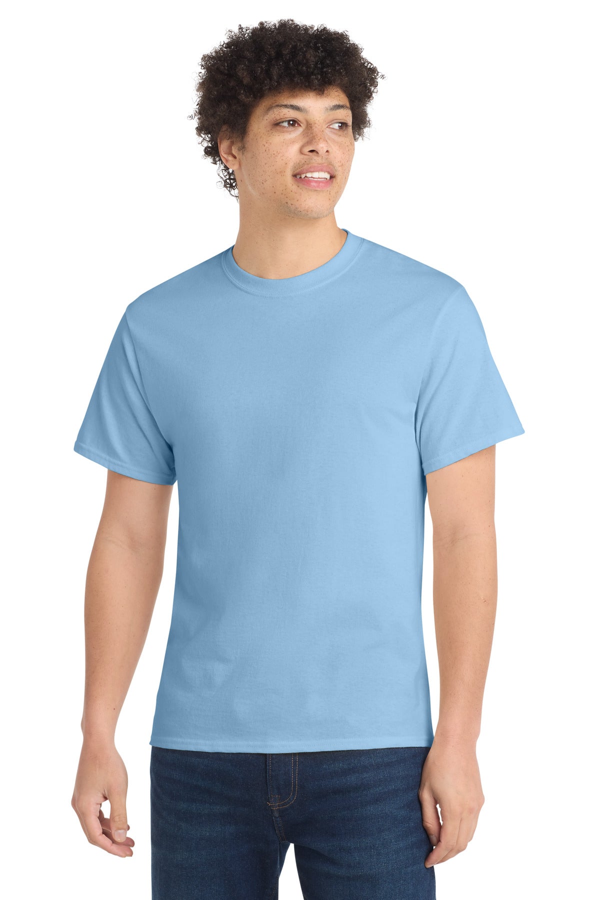 Port & Company Core Cotton Tee – Light Blue