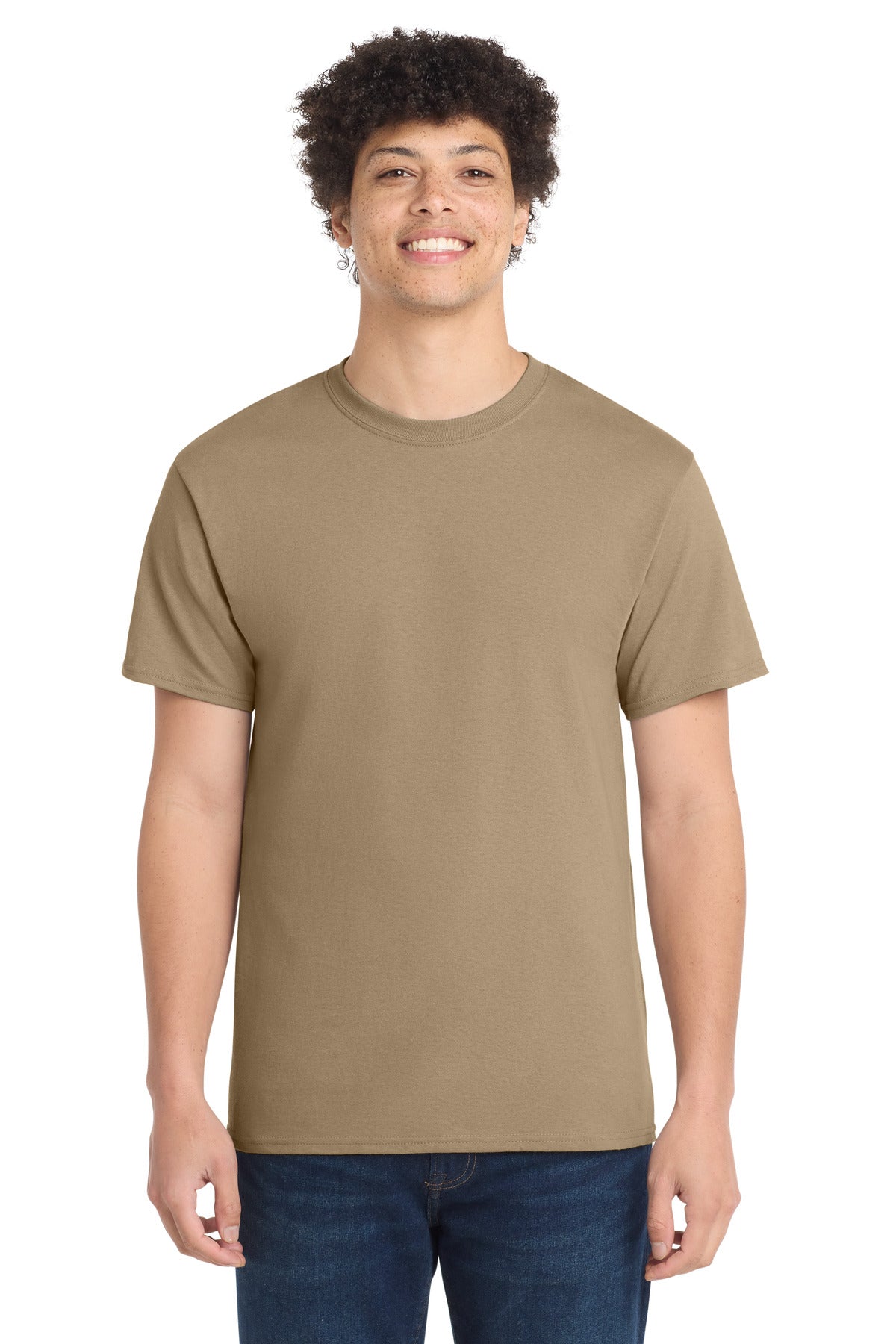 Port & Company Core Cotton Tee – Sand