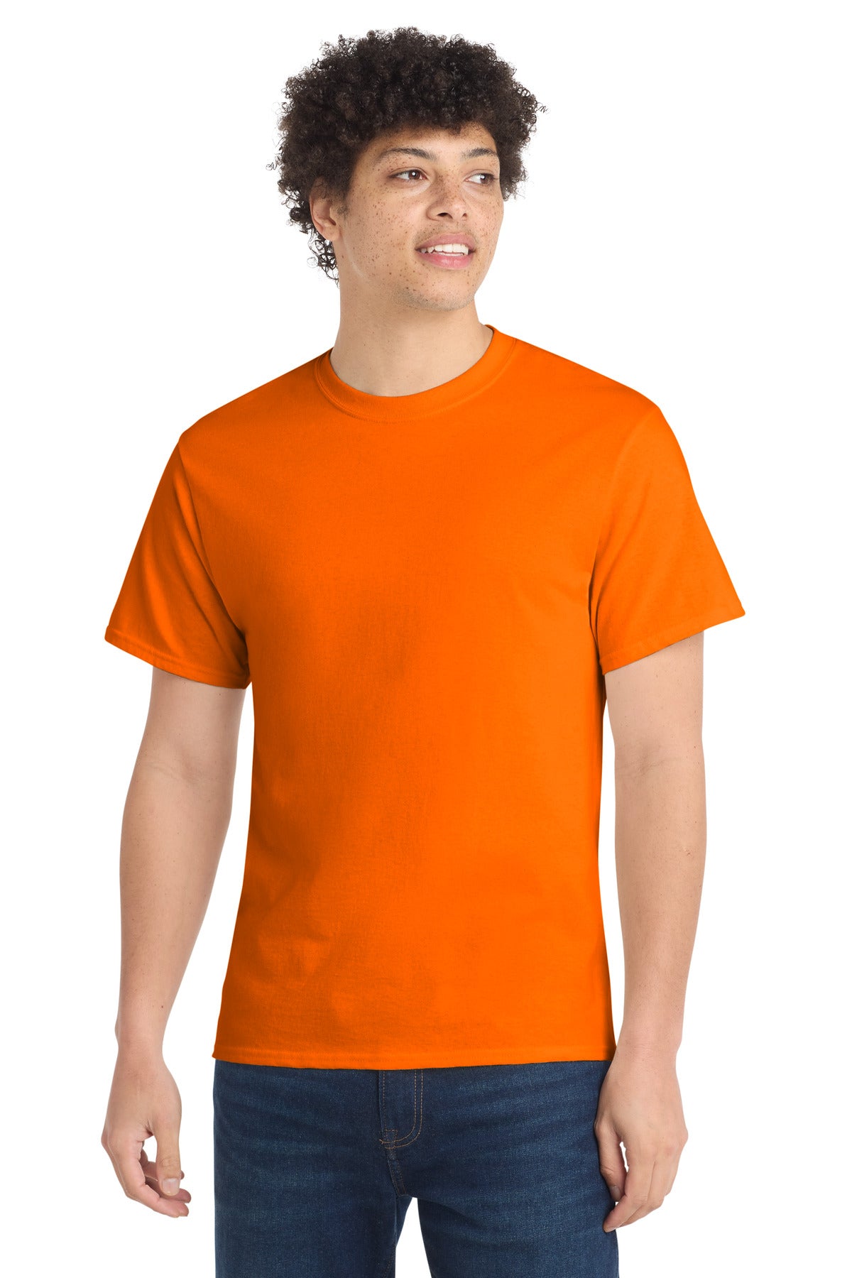 Port & Company Core Cotton Tee – S. Orange