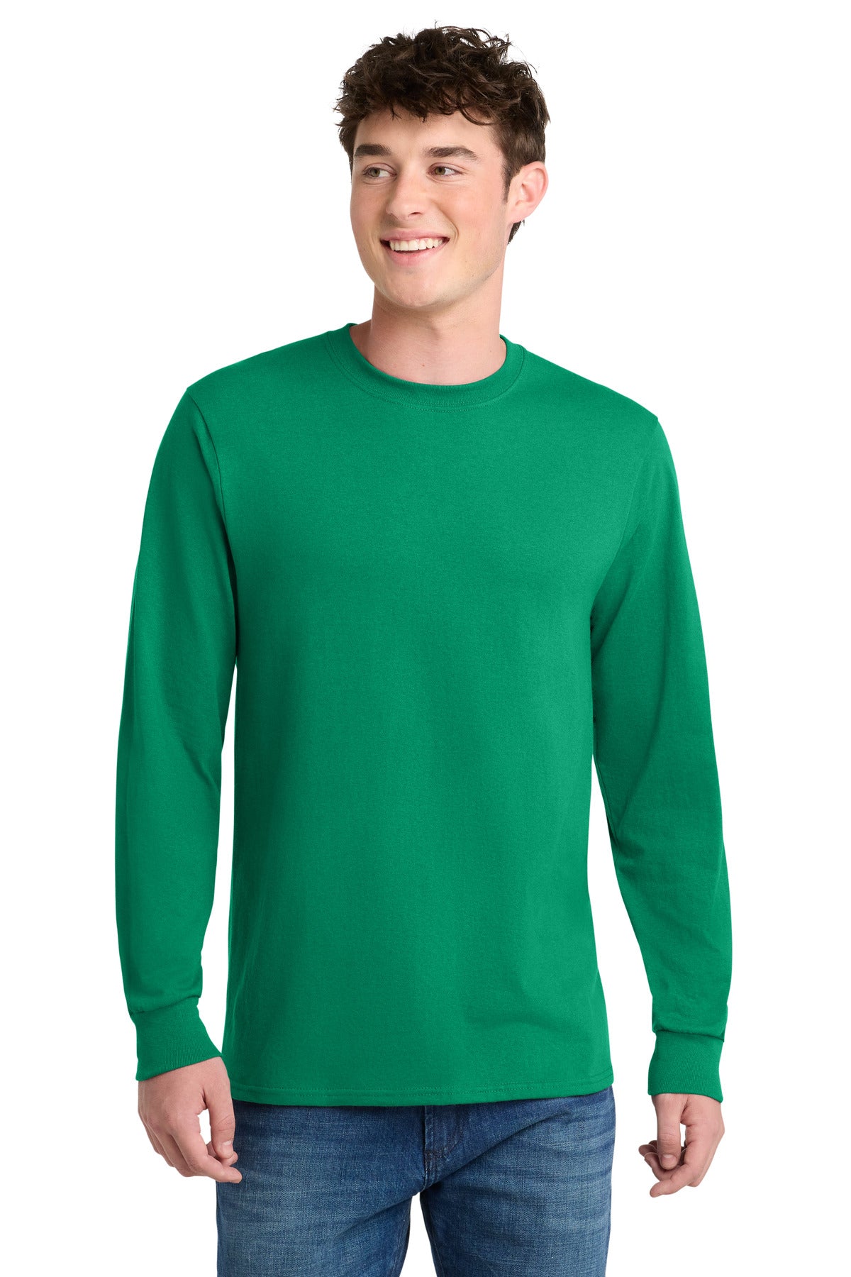 Port & Company Long Sleeve Core Blend Tee – Kelly