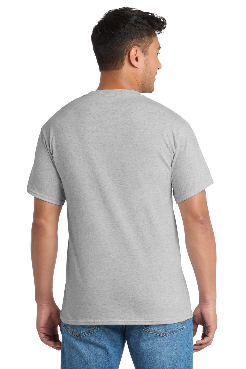 Port & Company Core Blend Pocket Tee – Ash – back