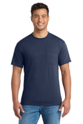 Port & Company Core Blend Pocket Tee – Navy