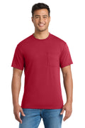 Port & Company Core Blend Pocket Tee – Red