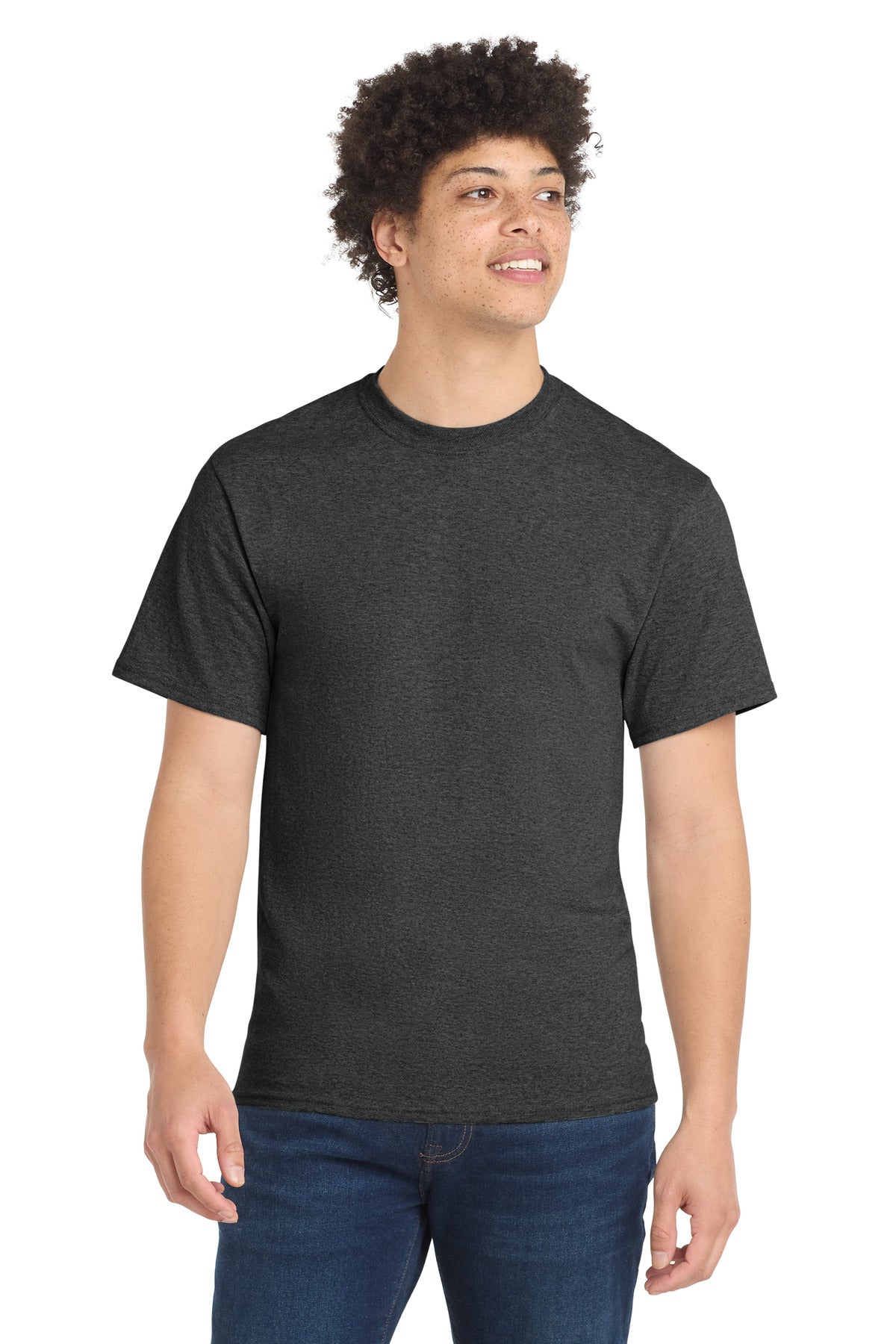 Port & Company Core Blend Tee – Dark Heather Grey