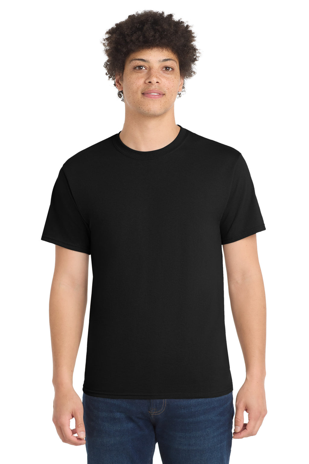Port & Company Core Blend Tee – Jet Black – front