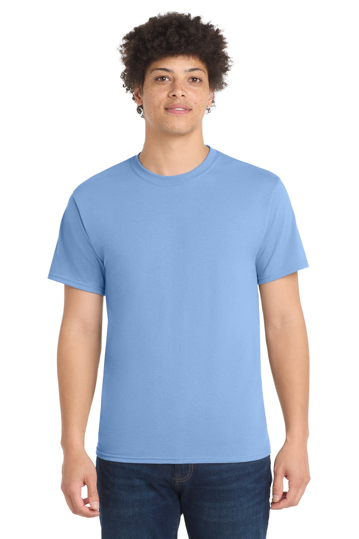Port & Company Core Blend Tee – Light Blue