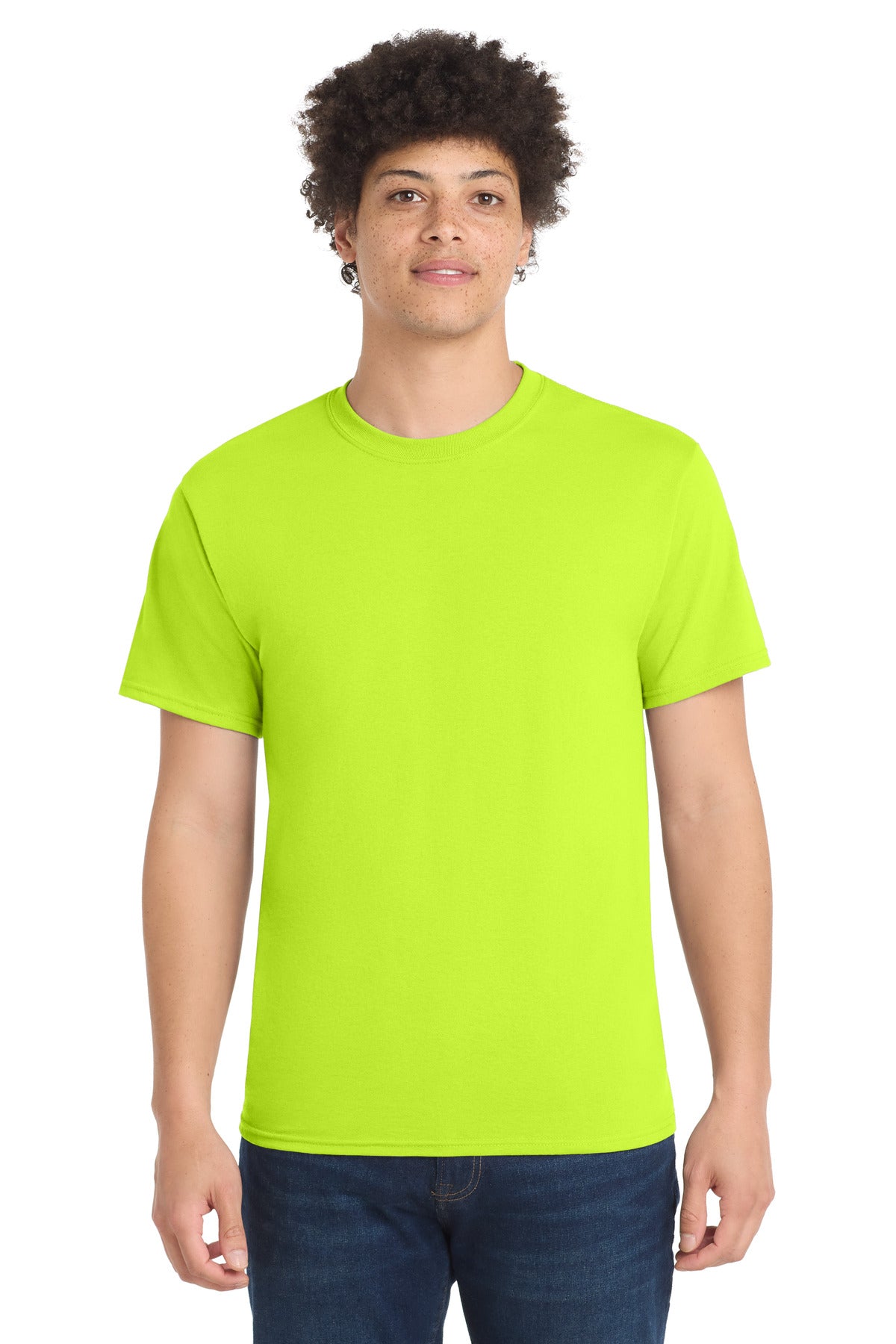 Port & Company Core Blend Tee – Safety Green