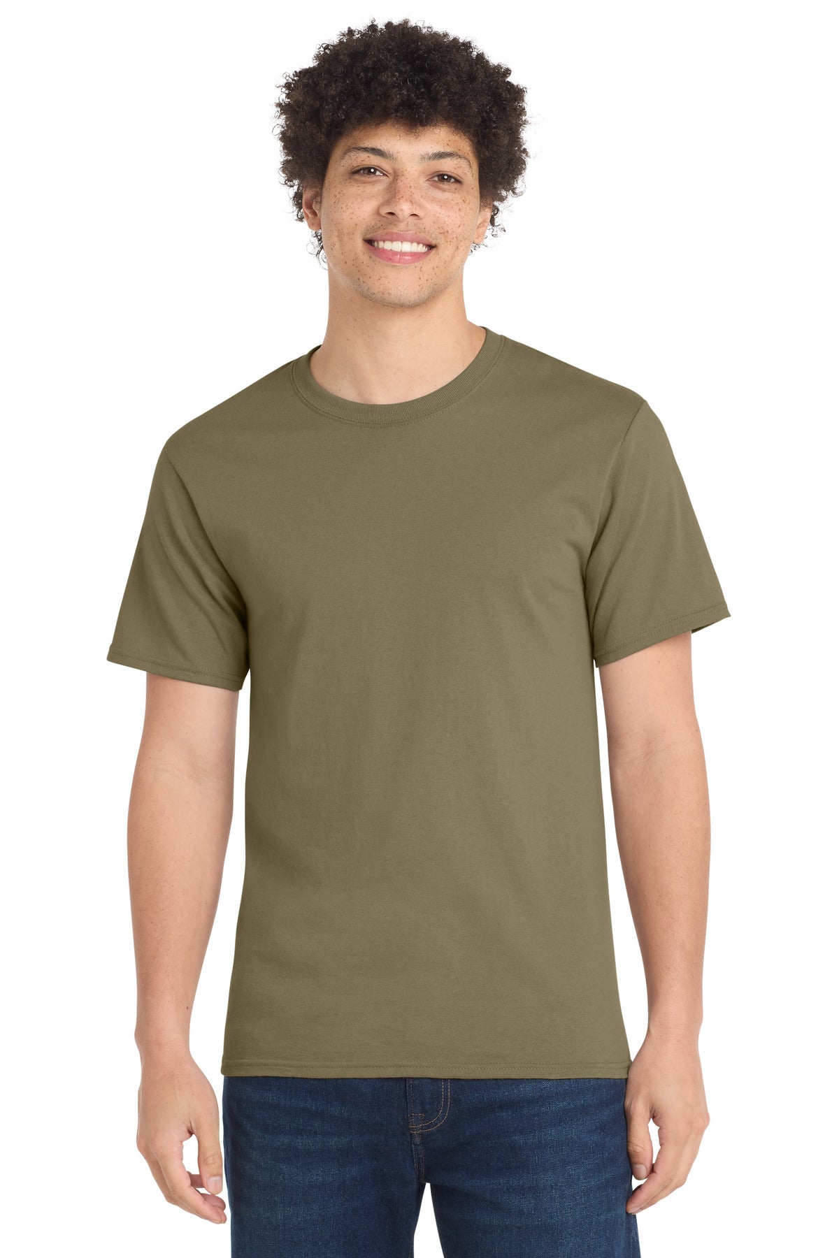 Port & Company Essential Tee – Coyote Brown