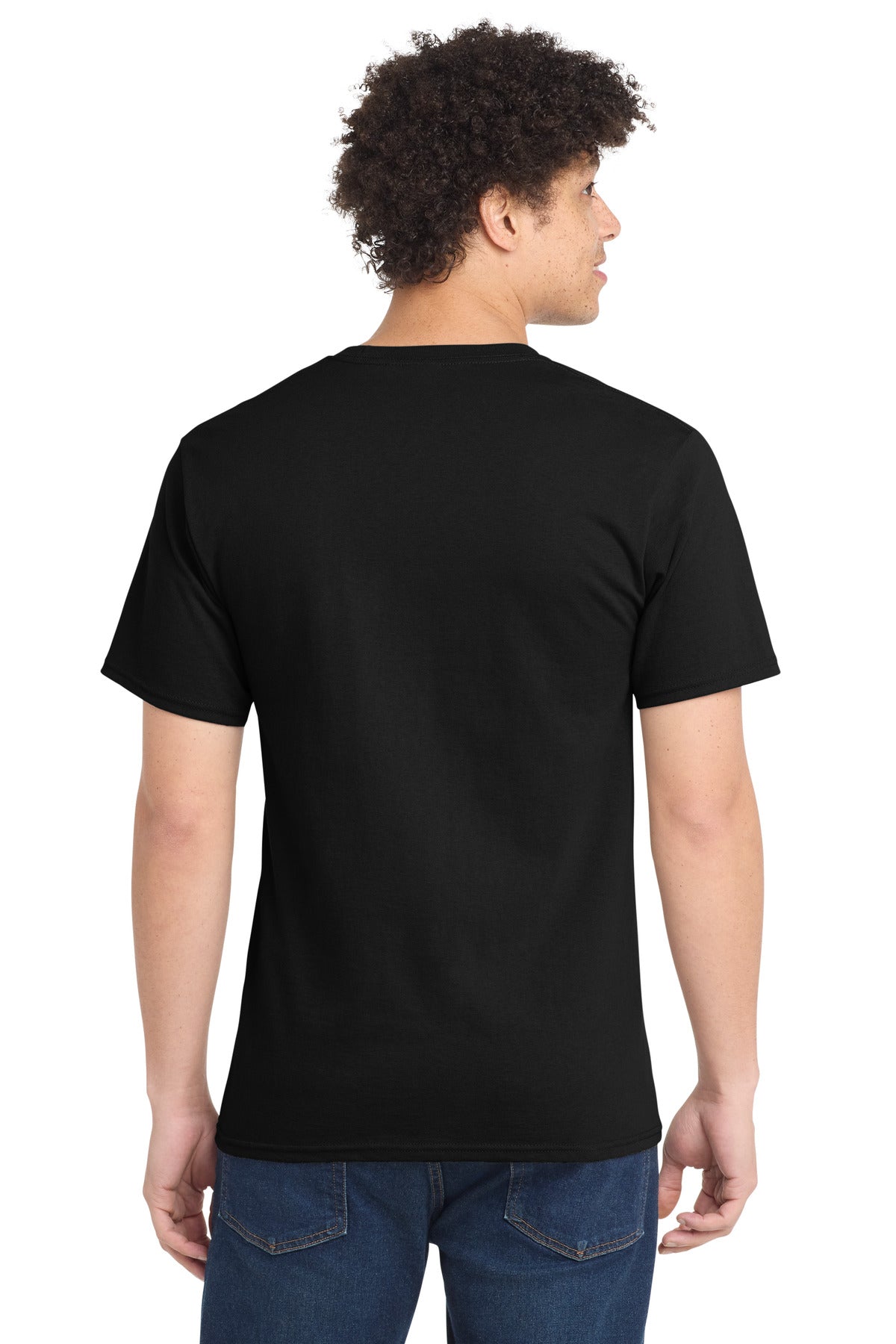 Port & Company Essential Tee – Jet Black – back