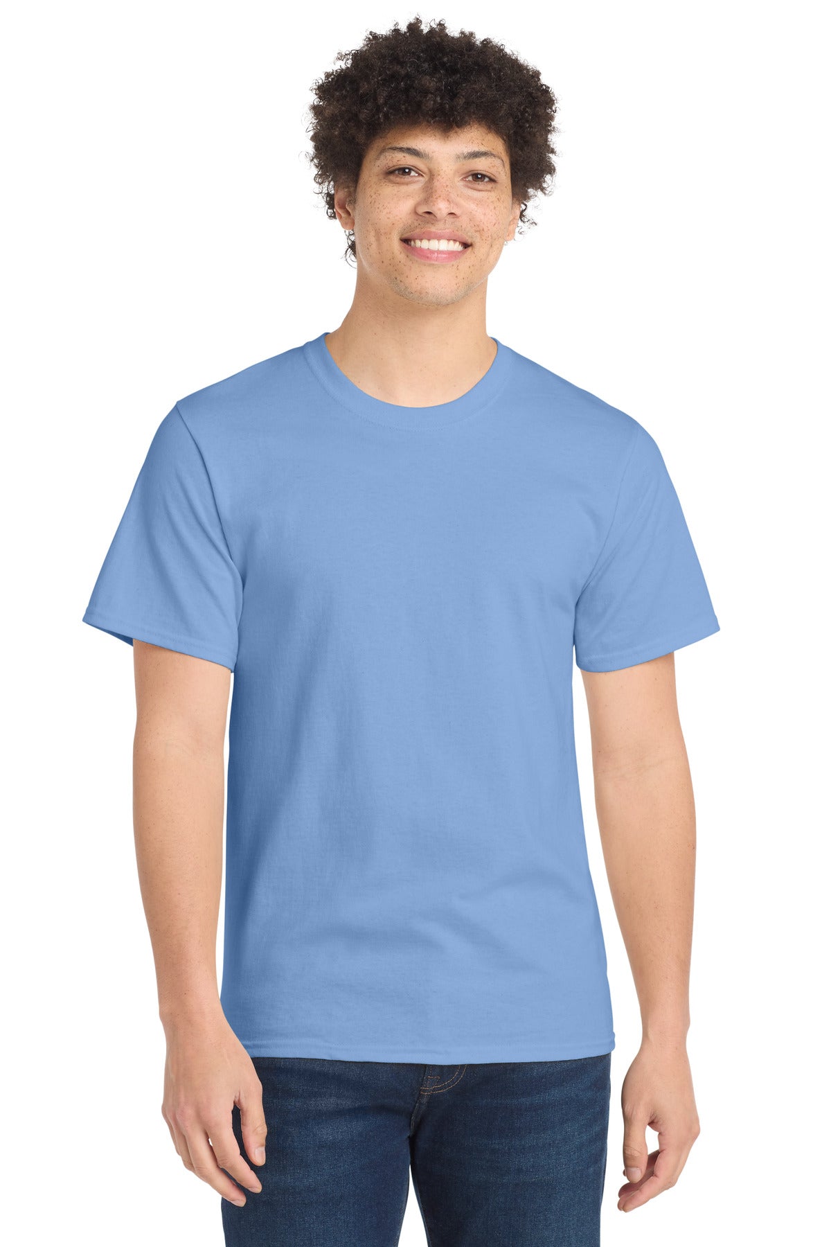Port & Company Essential Tee – Light Blue