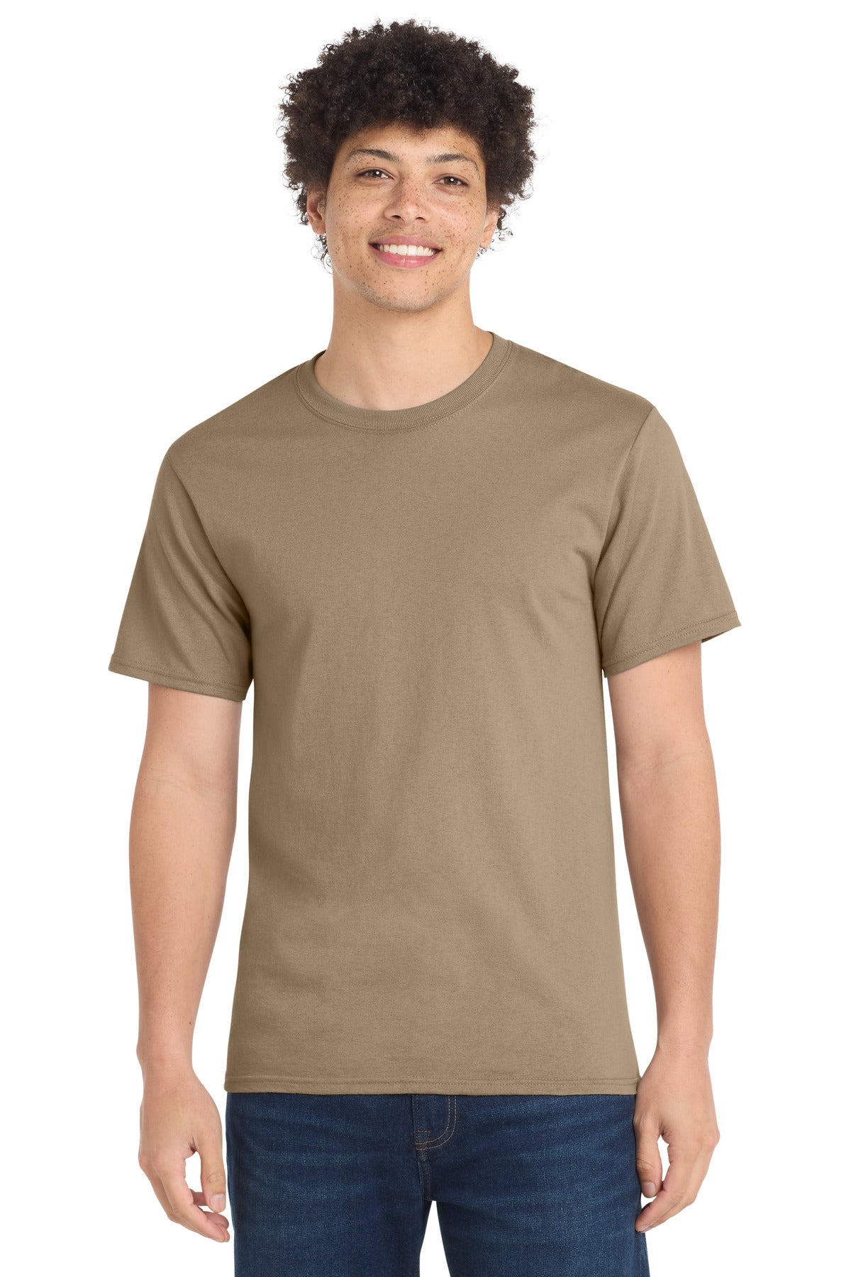 Port & Company Essential Tee – Sand