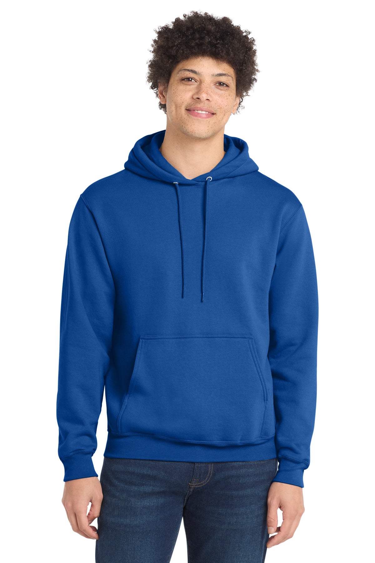 Port & Company Tall Core Fleece Pullover Hooded Sweatshirt – Royal