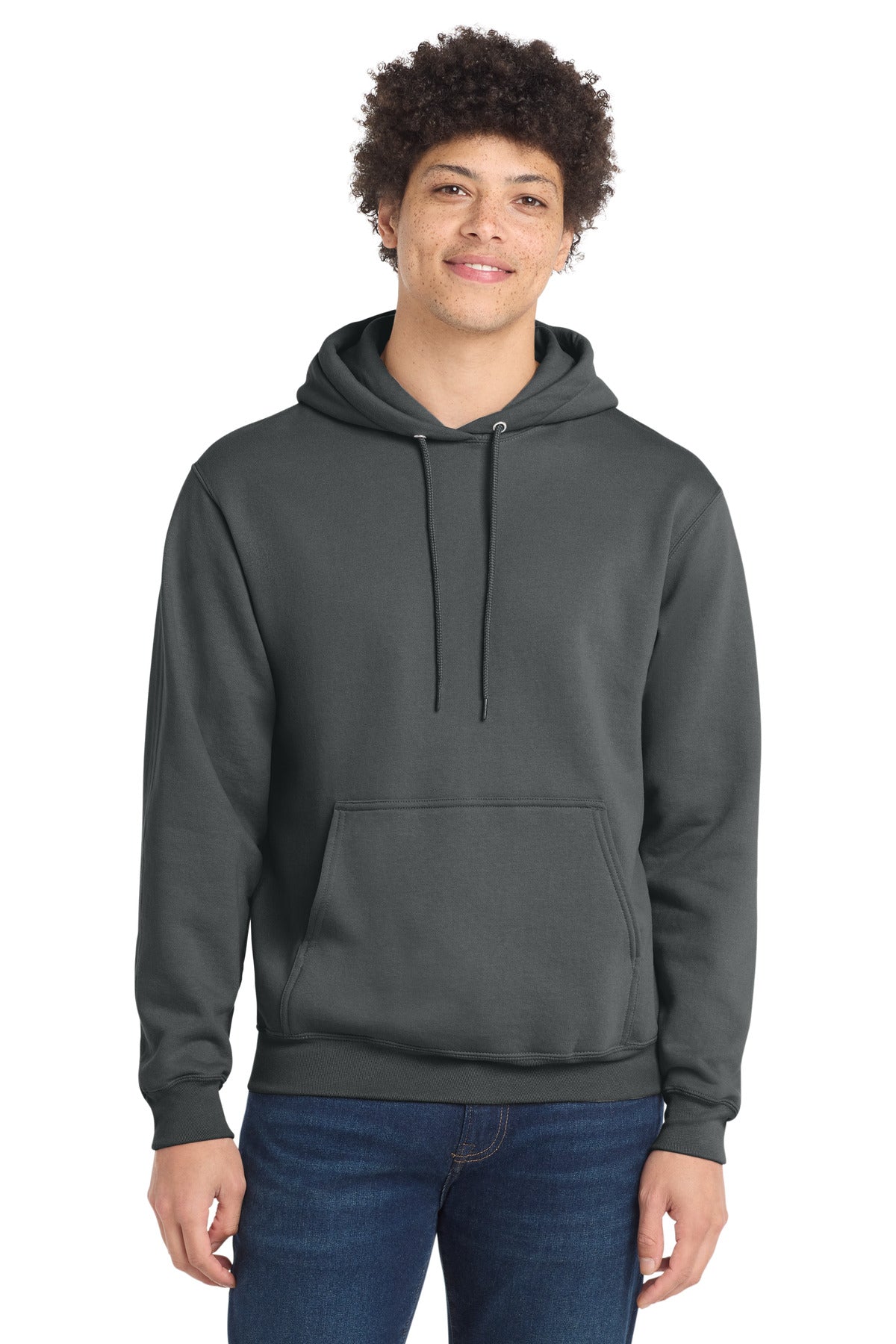 Port & Company Core Fleece Pullover Hooded Sweatshirt – Charcoal