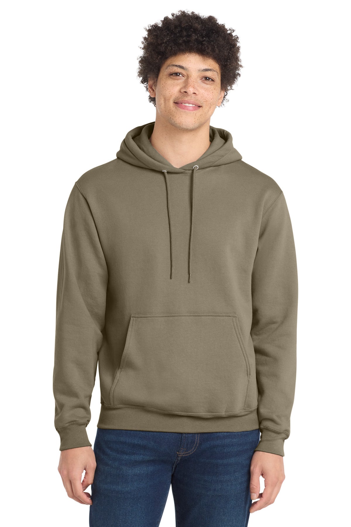 Port & Company Core Fleece Pullover Hooded Sweatshirt – Coyote Brown