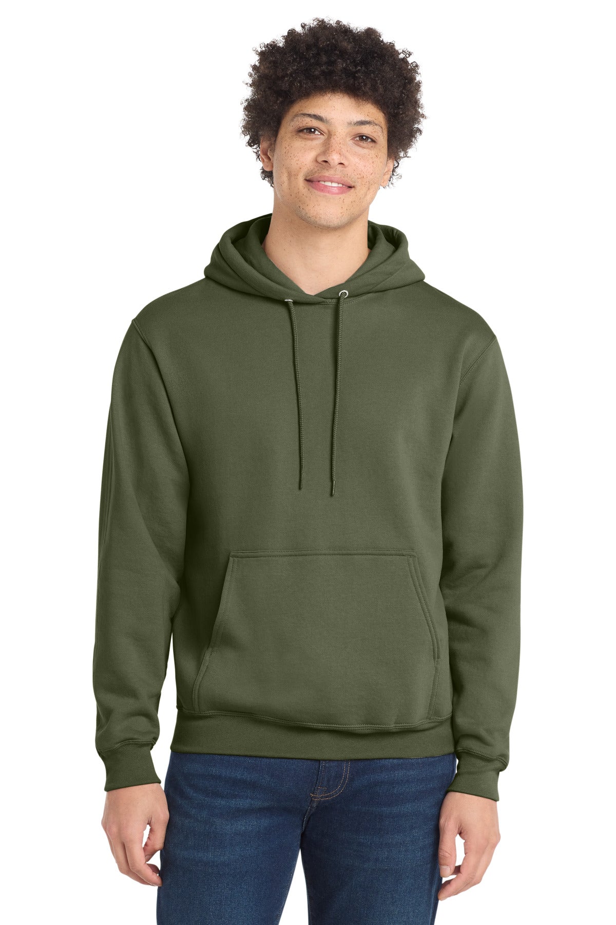 Port & Company Core Fleece Pullover Hooded Sweatshirt – Olive Drab Green