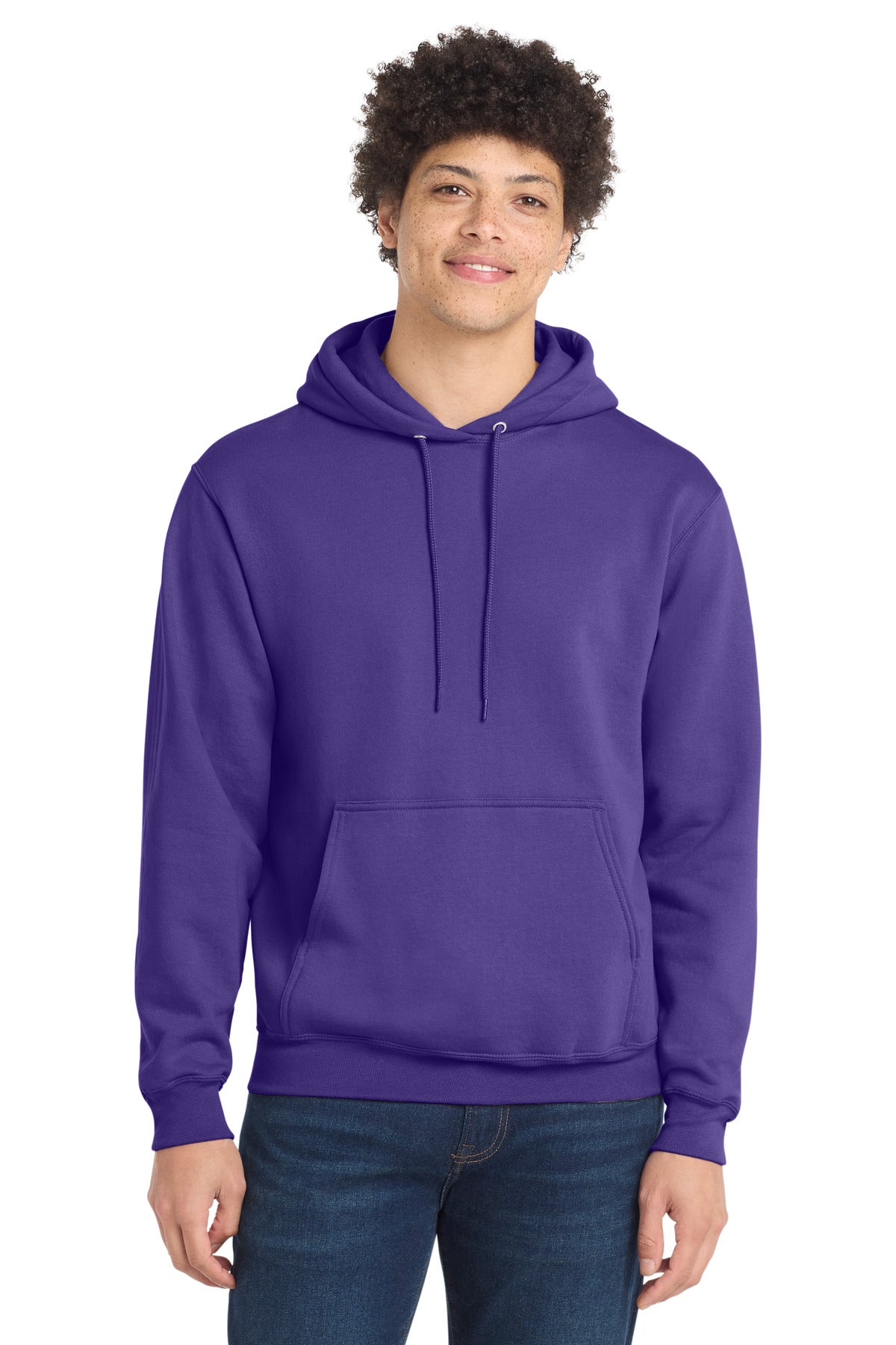 Port & Company Core Fleece Pullover Hooded Sweatshirt – Purple