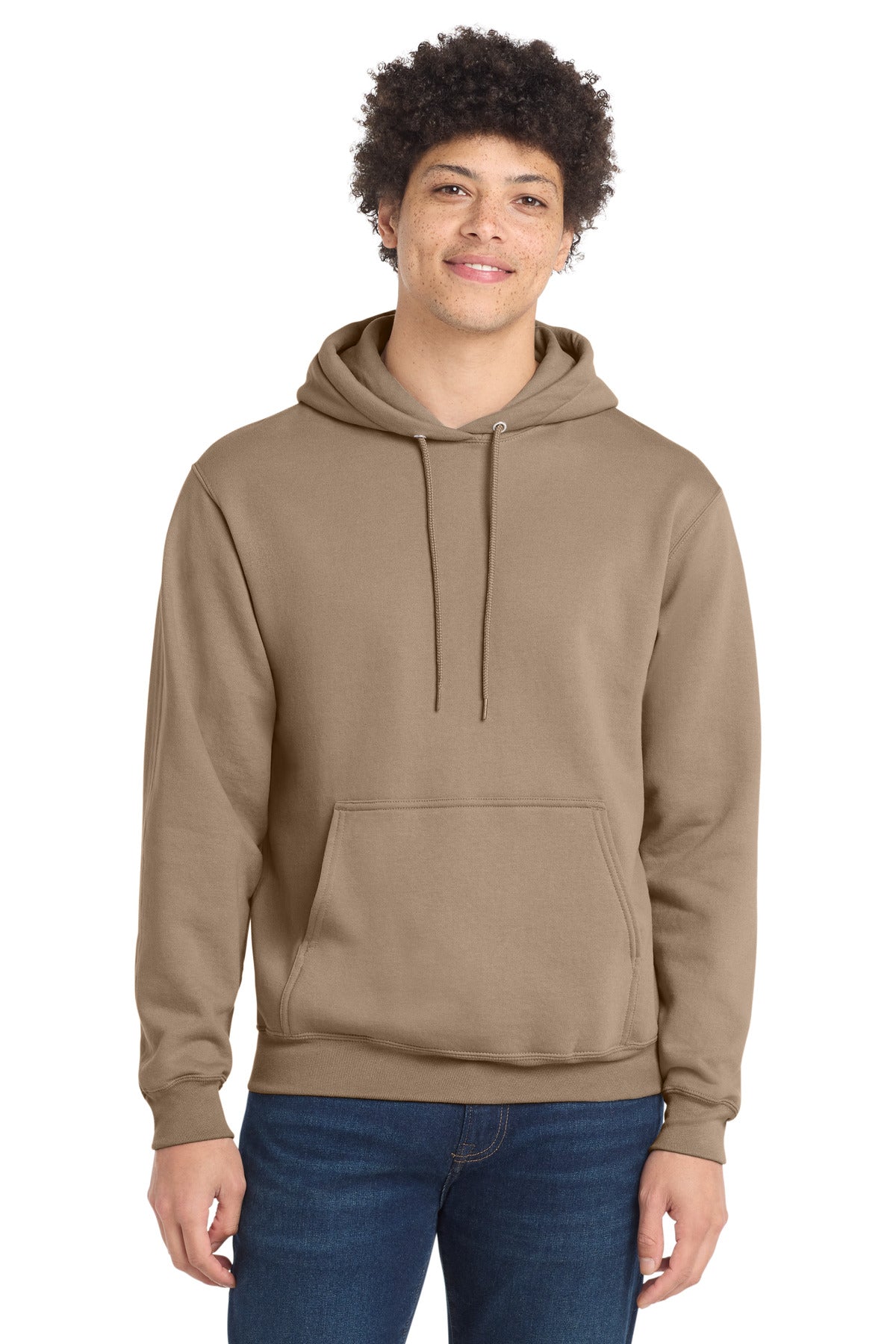 Port & Company Core Fleece Pullover Hooded Sweatshirt – Sand