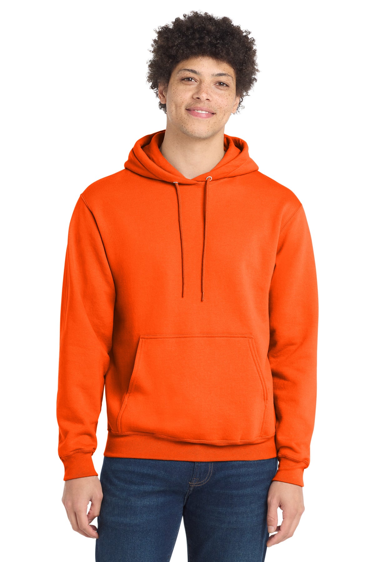Port & Company Core Fleece Pullover Hooded Sweatshirt – S. Orange