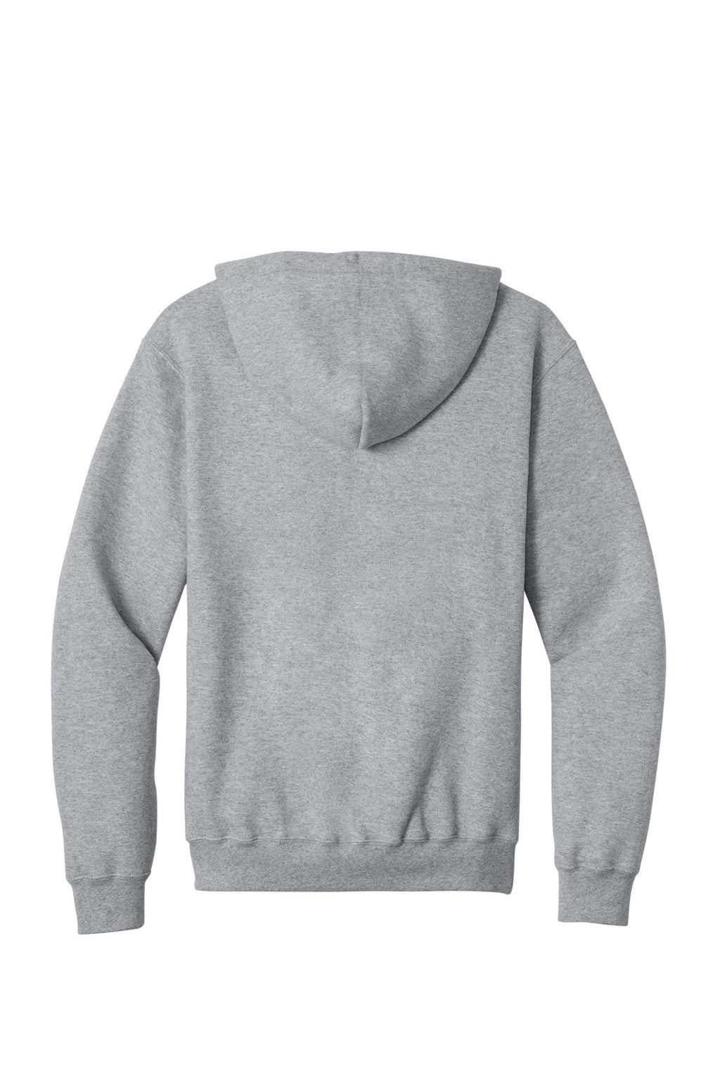 Port & Company Core Fleece Full-Zip Hooded Sweatshirt – Athletic Heather – flat back