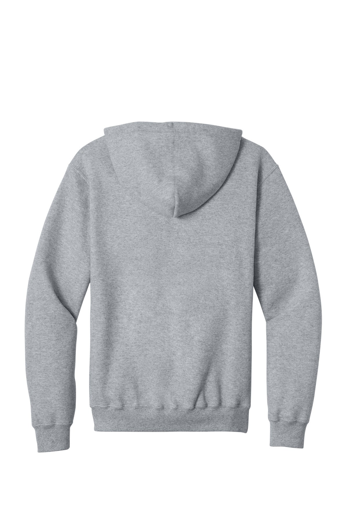 Port & Company Core Fleece Full-Zip Hooded Sweatshirt – Athletic Heather – flat back