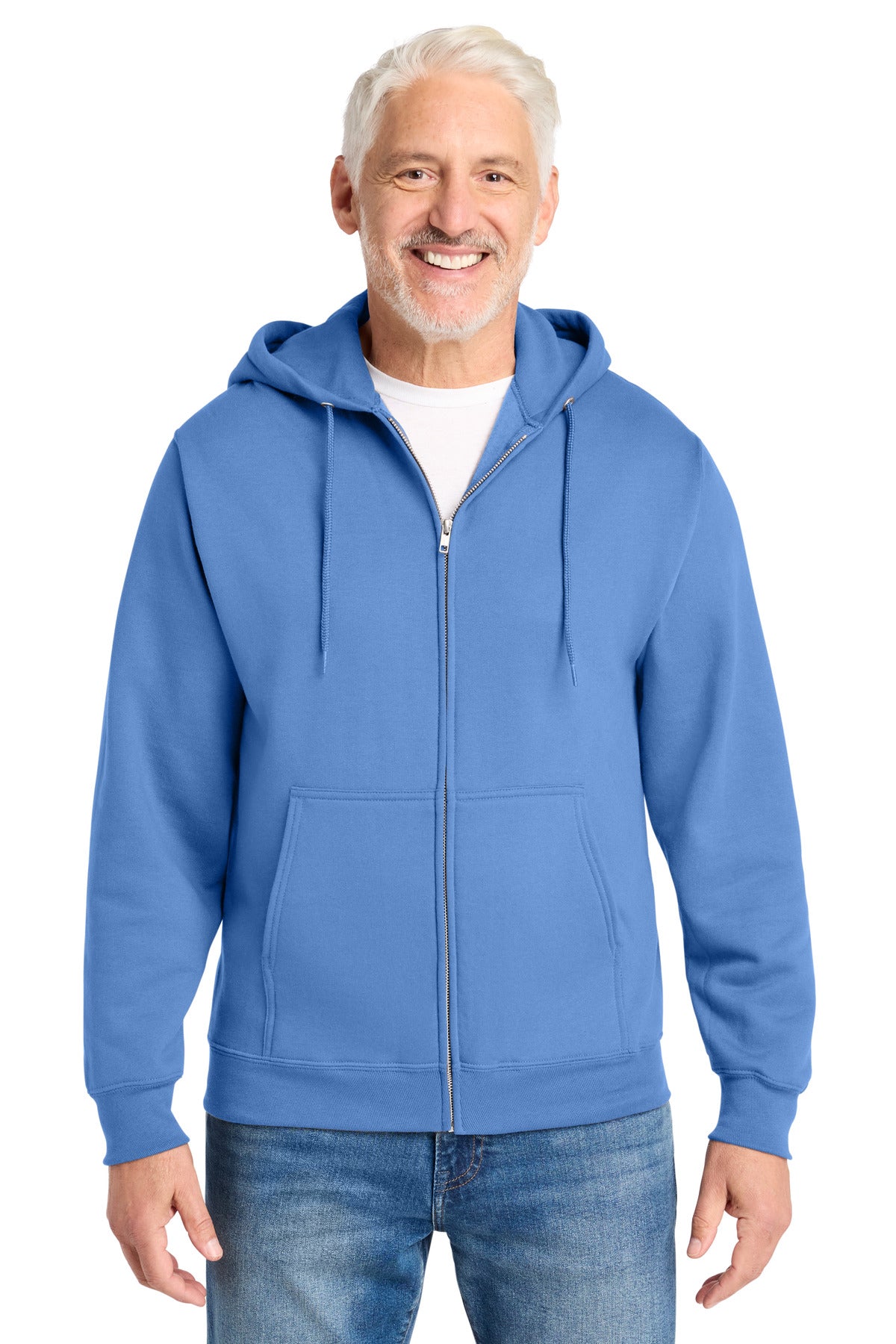 Port & Company Core Fleece Full-Zip Hooded Sweatshirt – Carolina Blue