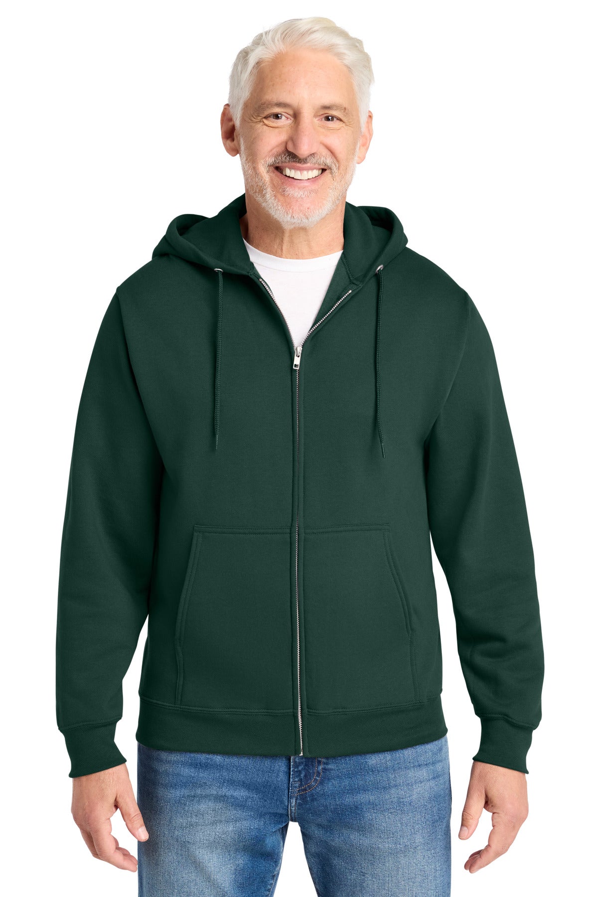 Port & Company Core Fleece Full-Zip Hooded Sweatshirt – Dark Green