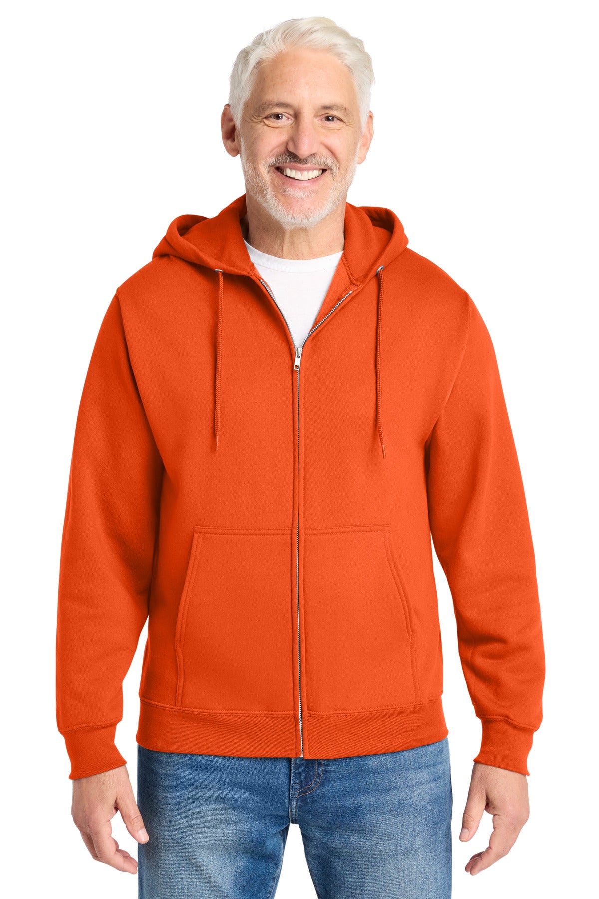 Port & Company Core Fleece Full-Zip Hooded Sweatshirt – Orange