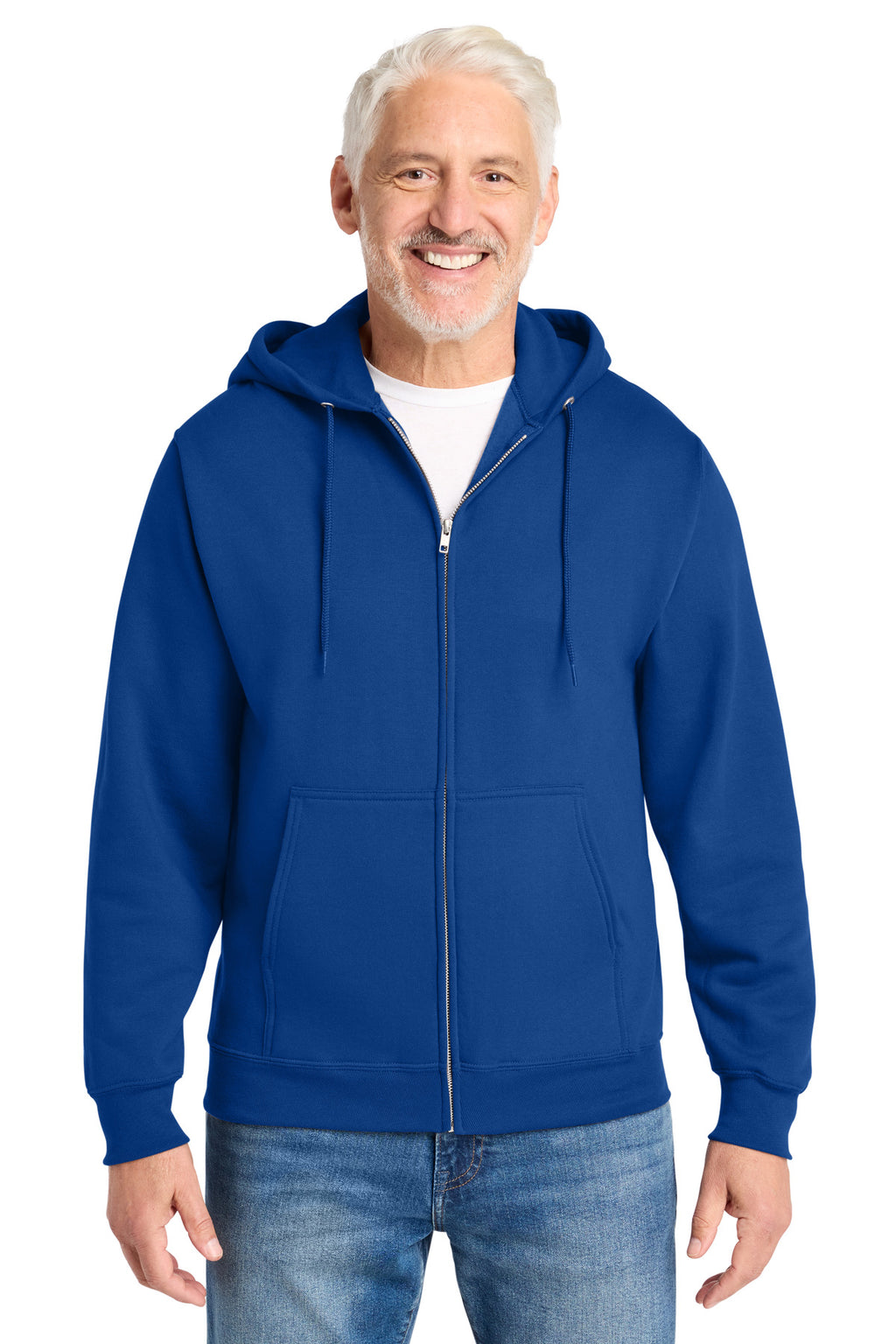 Port & Company Core Fleece Full-Zip Hooded Sweatshirt – True Royal