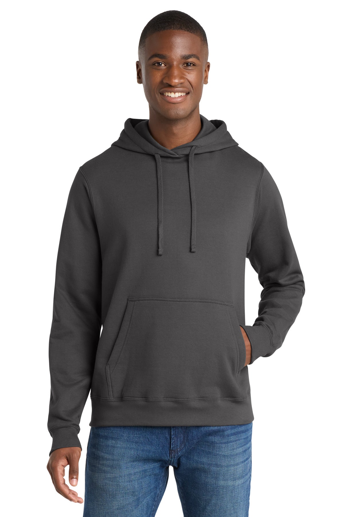 Port & Company Fan Favorite Fleece Pullover Hooded Sweatshirt – Charcoal