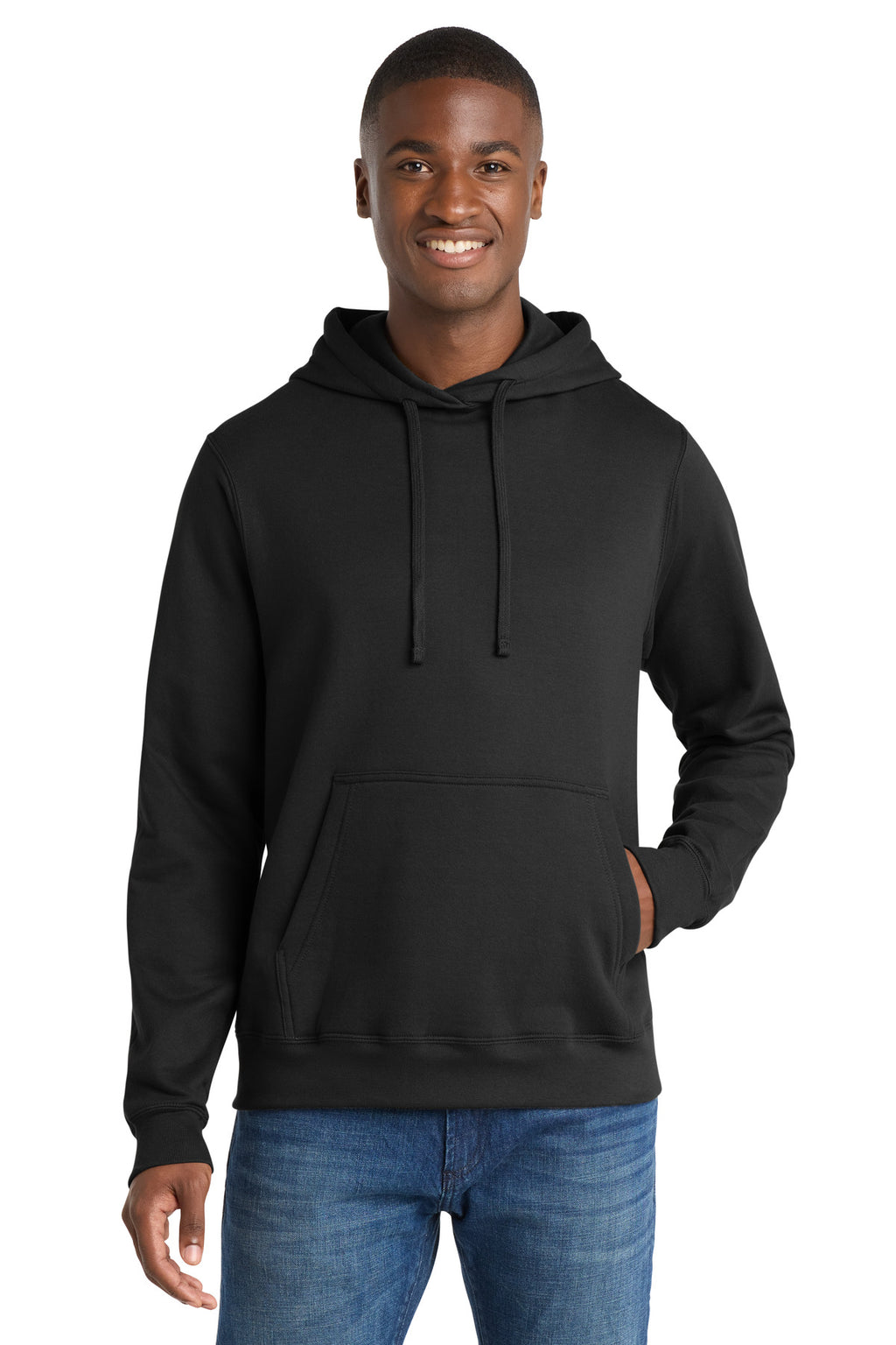 Port & Company Fan Favorite Fleece Pullover Hooded Sweatshirt – Jet Black