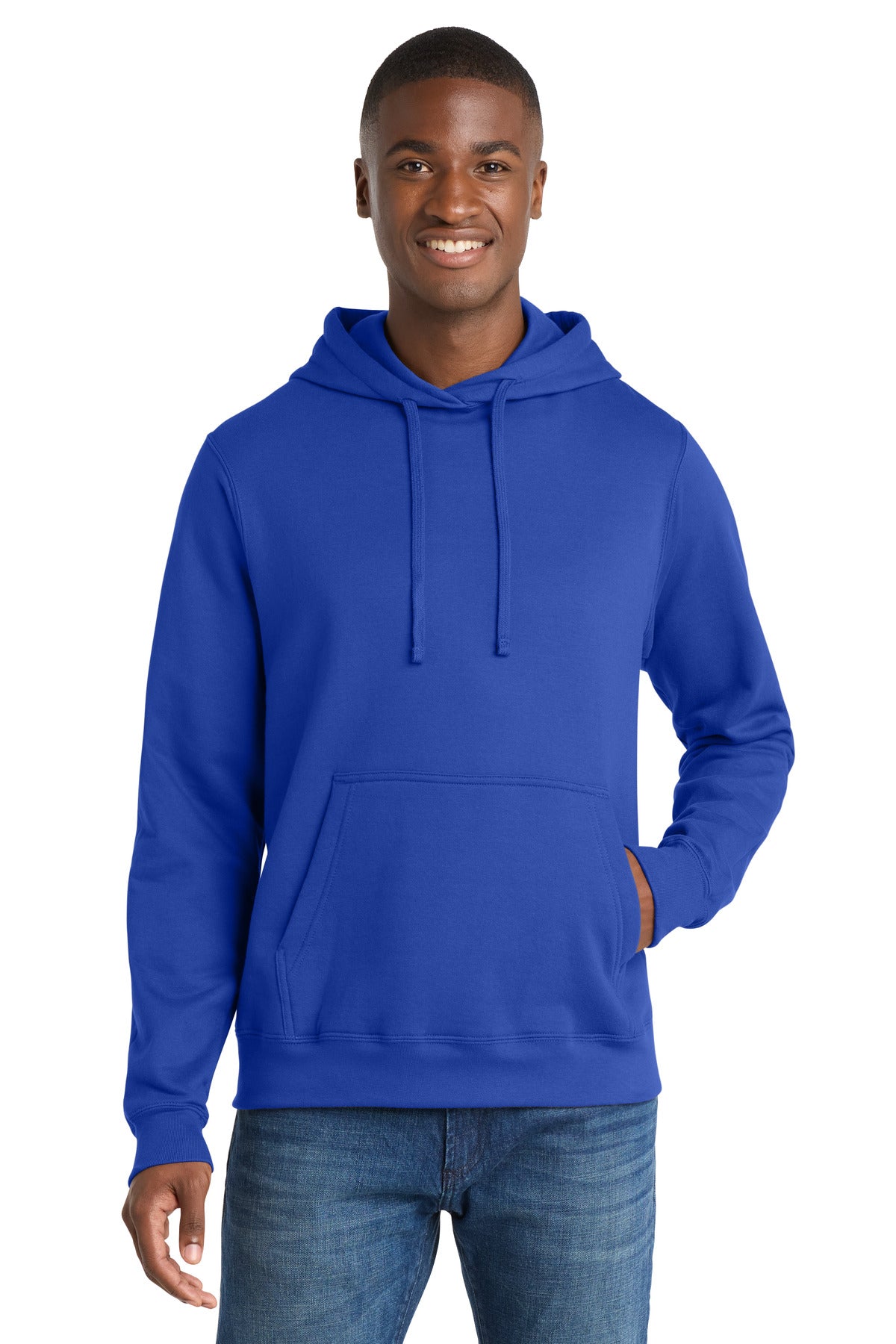 Port & Company Fan Favorite Fleece Pullover Hooded Sweatshirt – True Royal