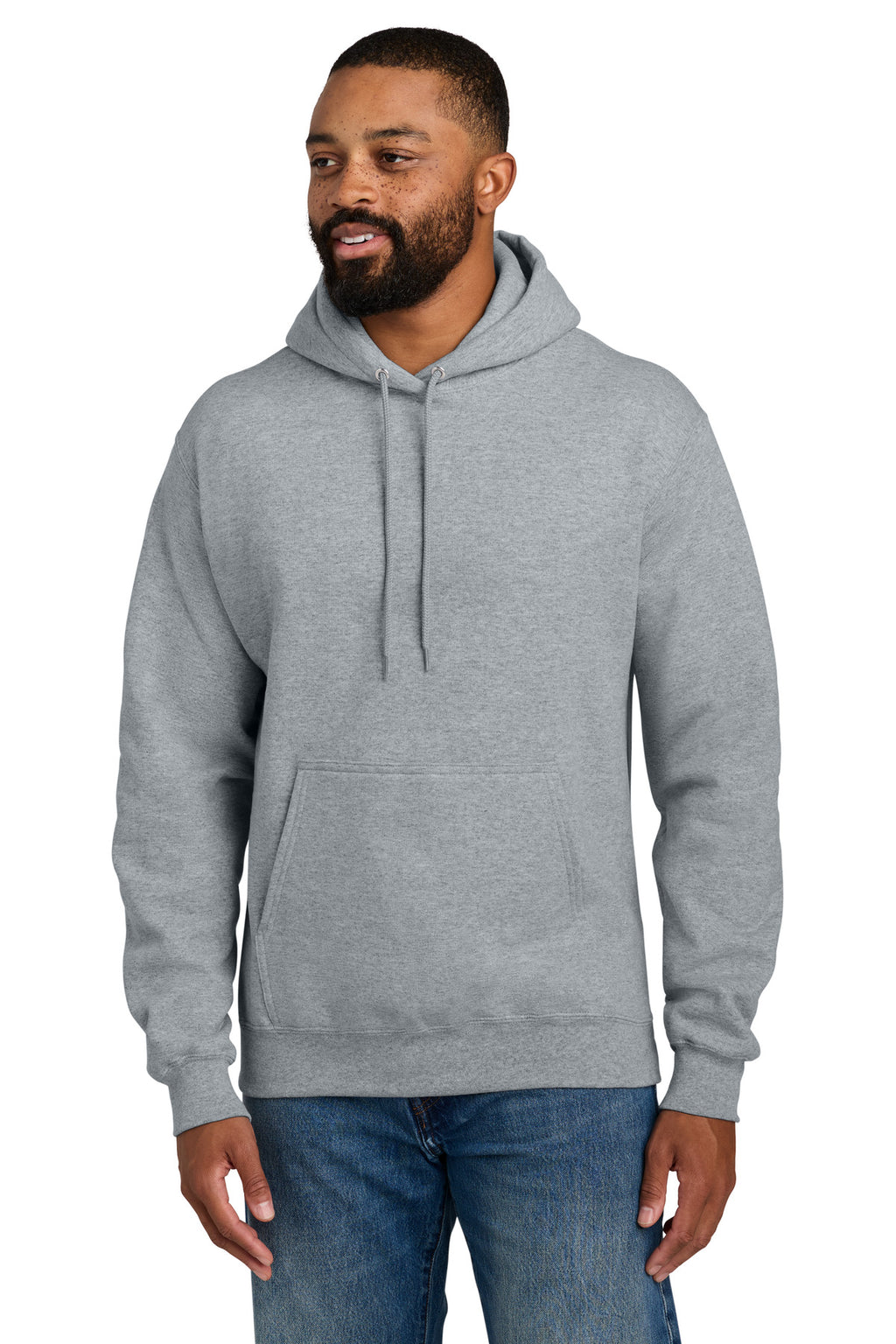 Port & Company Essential Fleece Pullover Hooded Sweatshirt – Athletic Heather