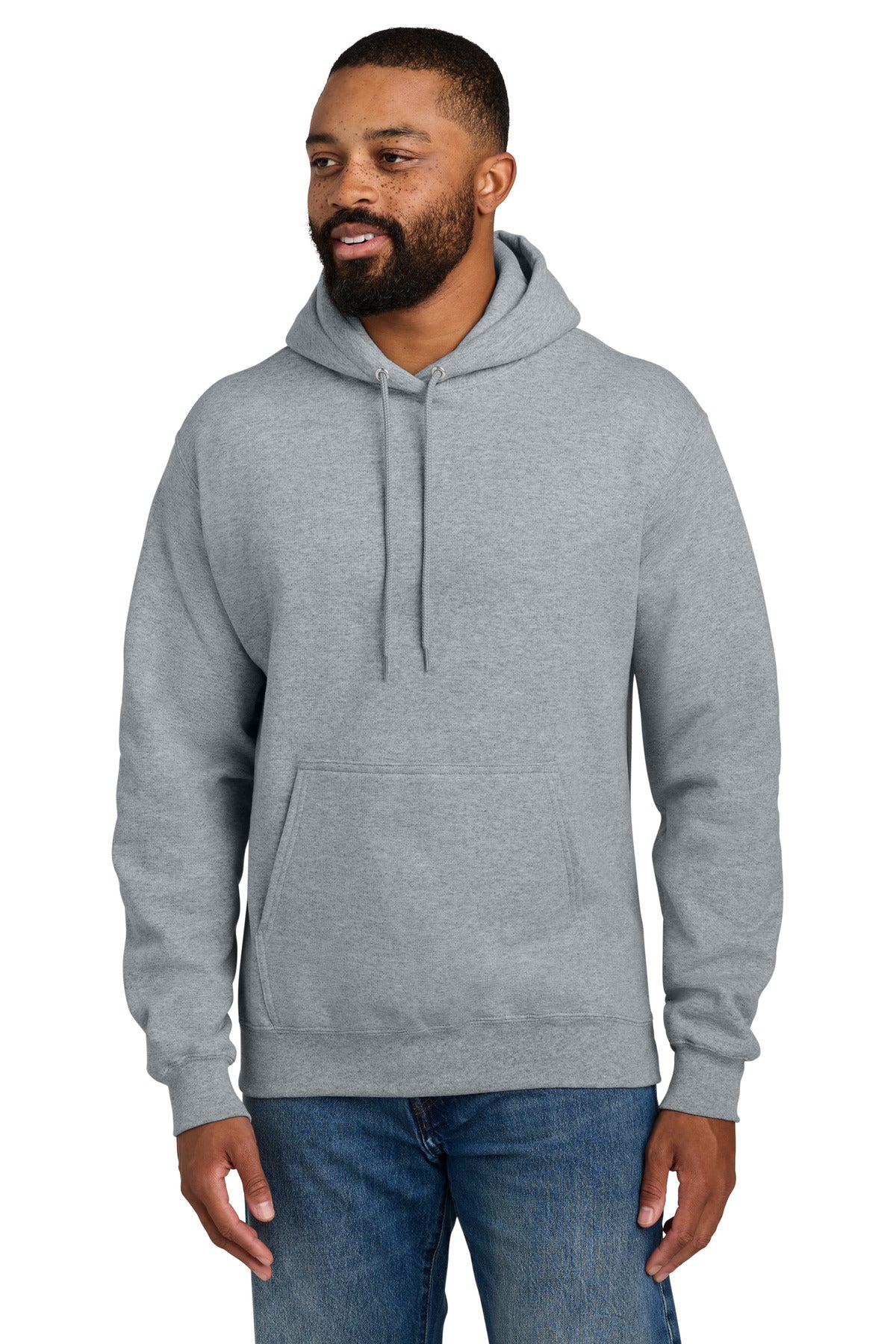 Port & Company Essential Fleece Pullover Hooded Sweatshirt – Athletic Heather