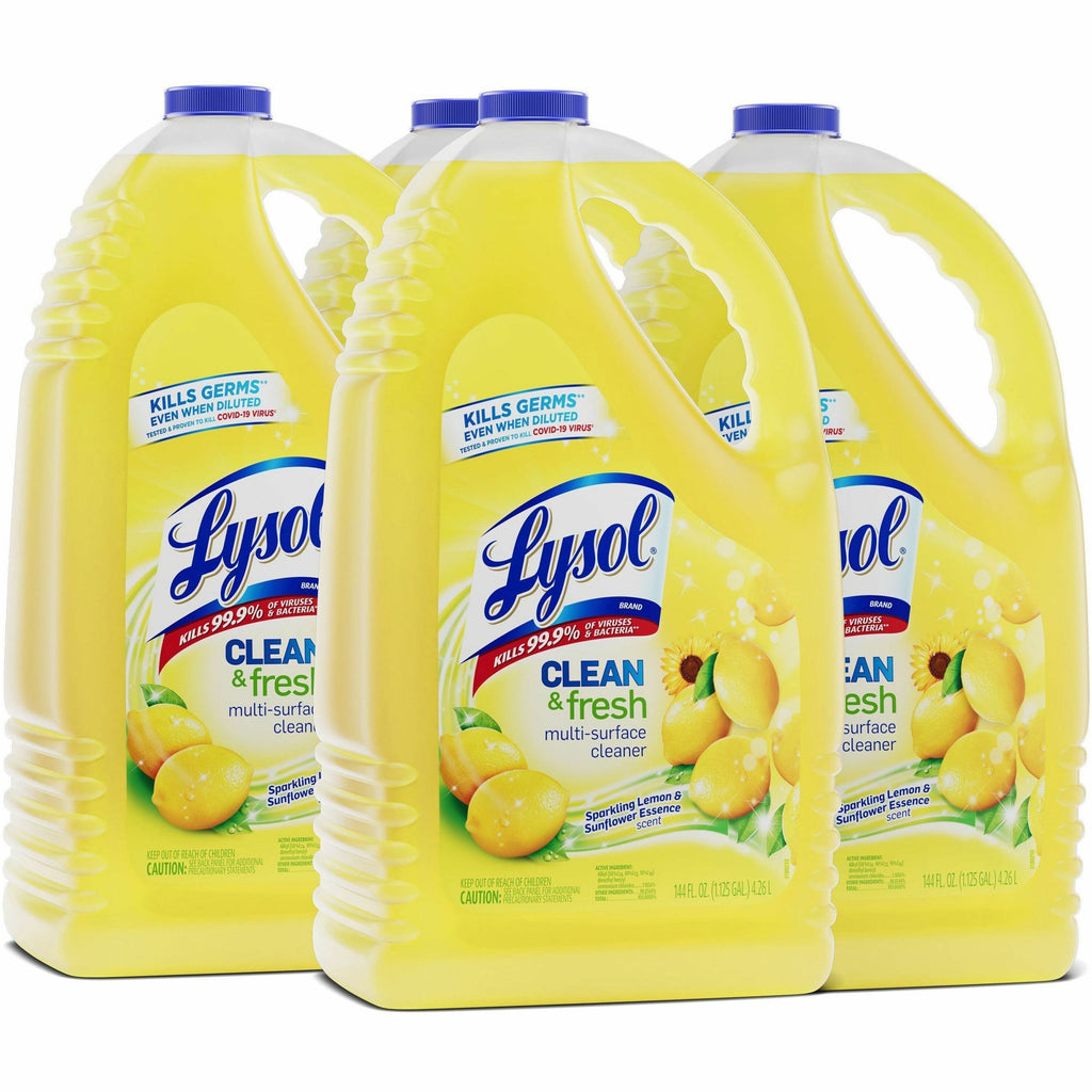 Lysol Clean/Fresh Lemon Cleaner 4/CS