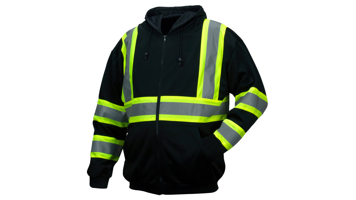 RSZH34 Class 1 Zipper Safety Sweatshirt