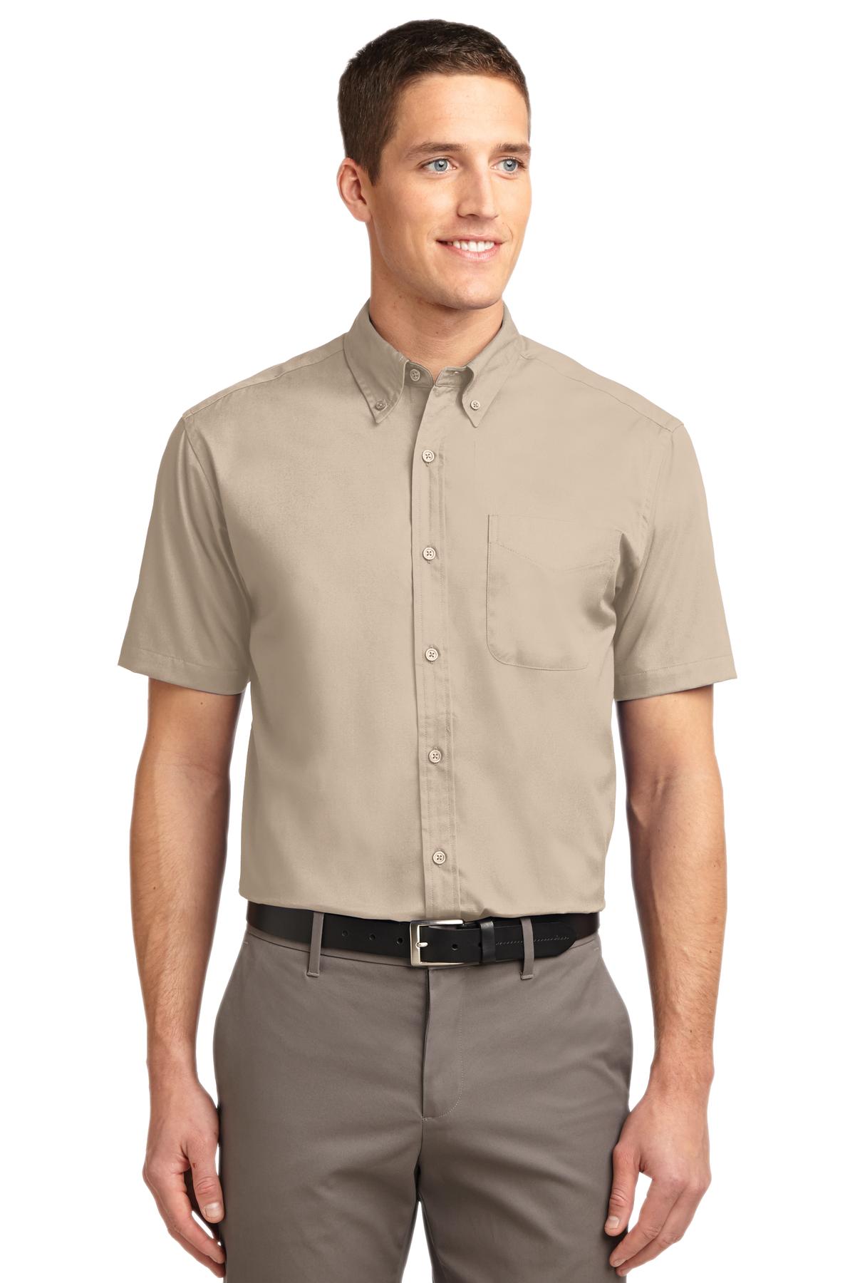 Port Authority Short Sleeve Easy Care Shirt – Stone