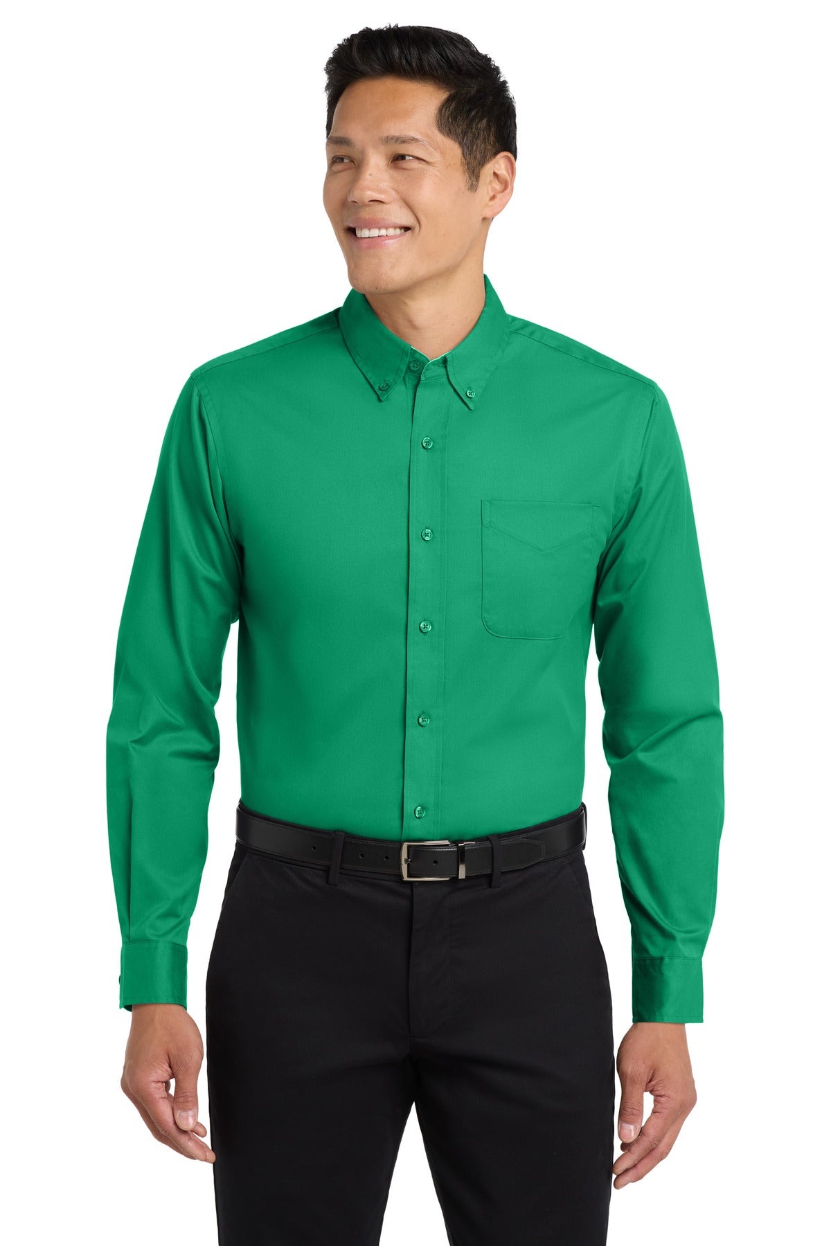Port Authority Long Sleeve Easy Care Shirt – Court Green