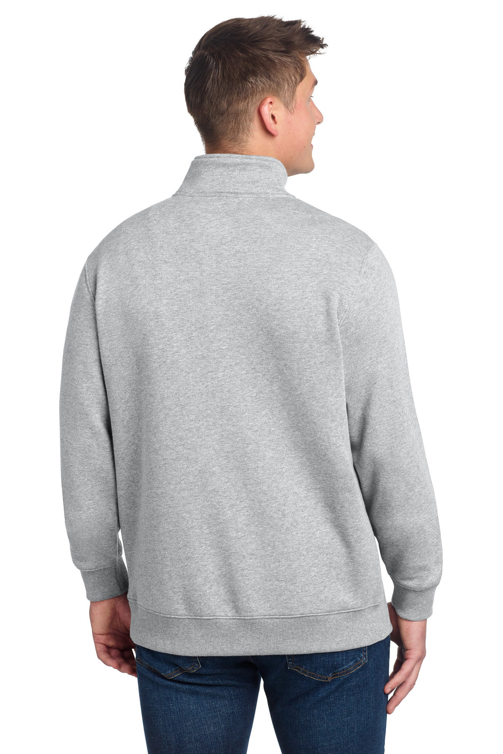 Sport-Tek 1/4-Zip Sweatshirt – Athletic Heather – back
