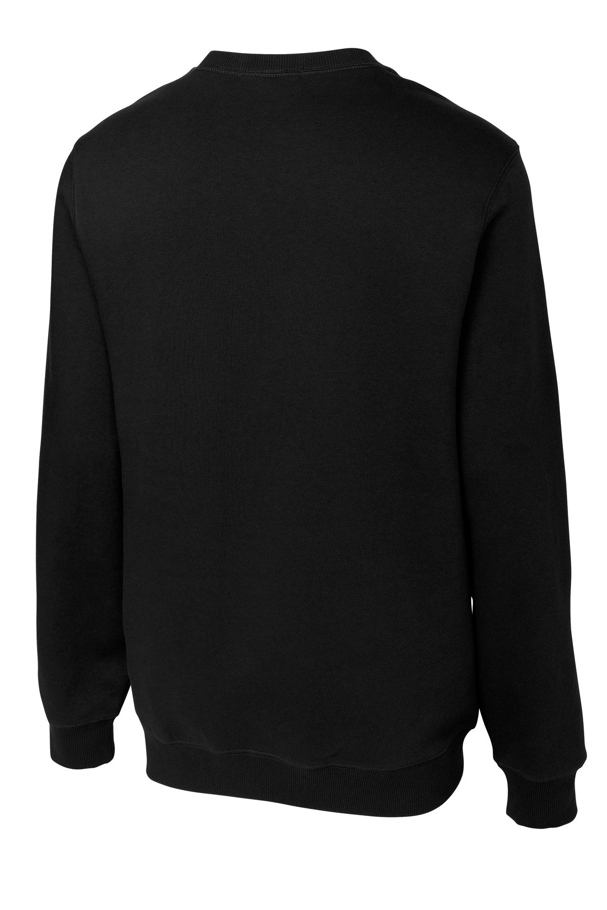 Sport-Tek Crewneck Sweatshirt – Black – flat back