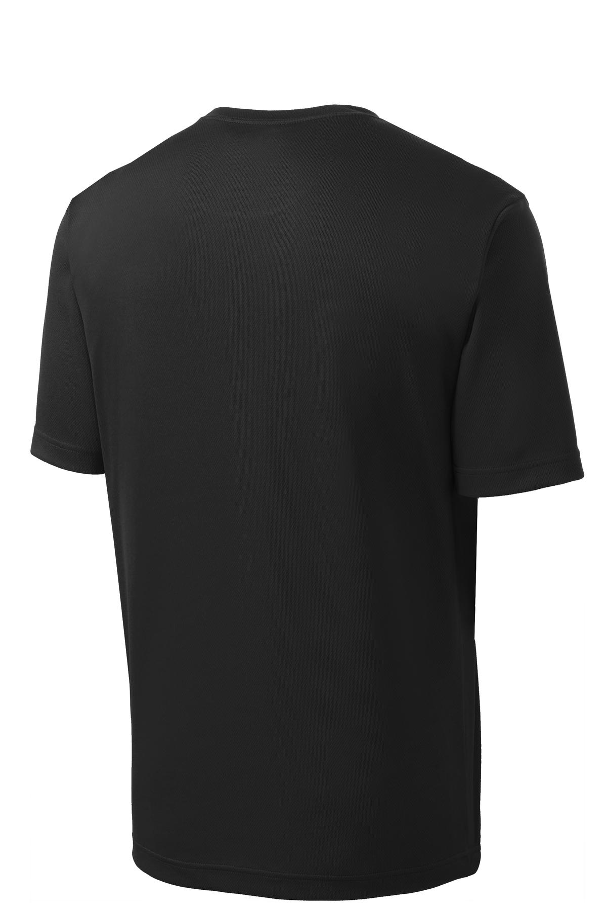Sport-Tek PosiCharge RacerMesh Tee – Black – flat back