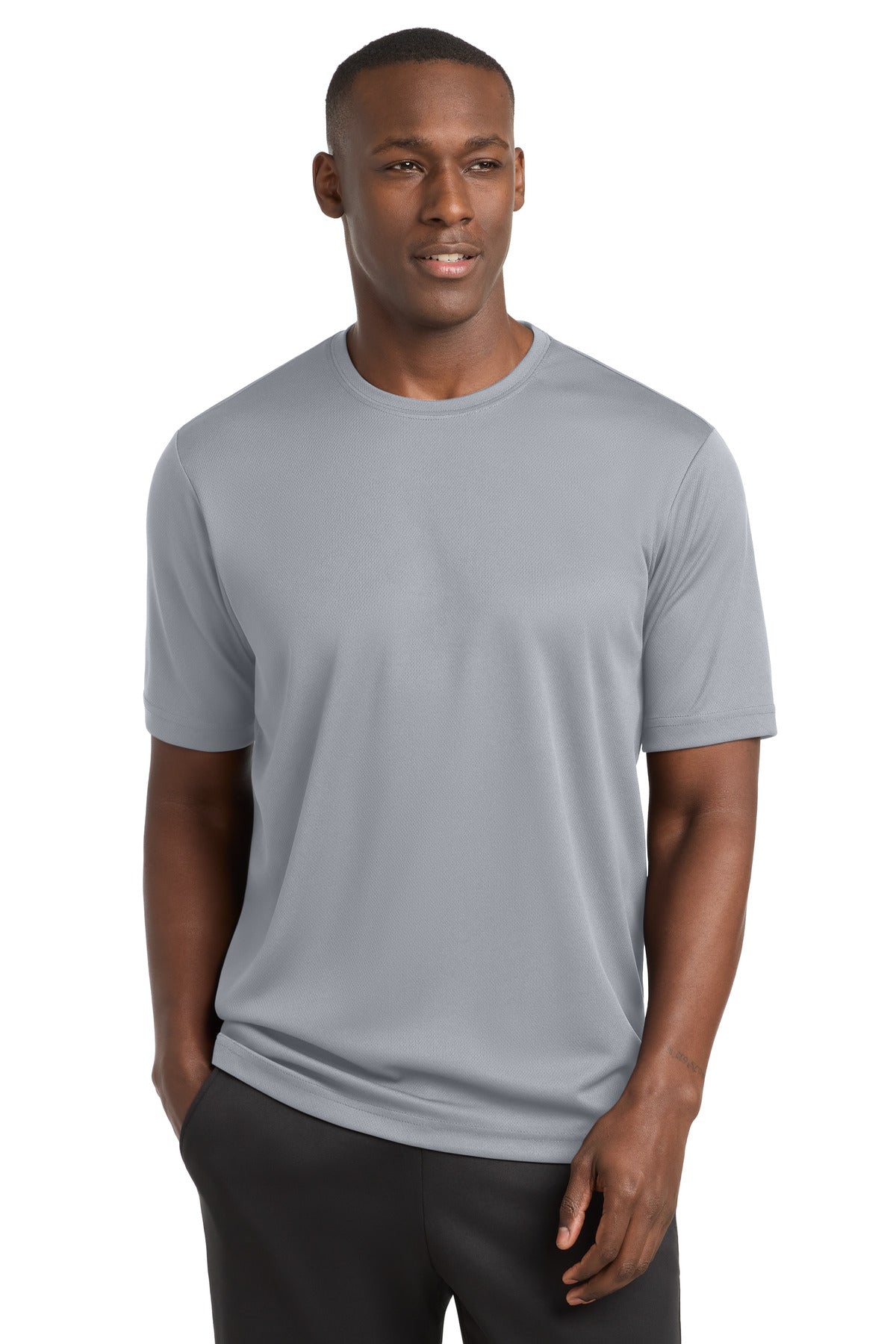 Sport-Tek PosiCharge RacerMesh Tee – Silver