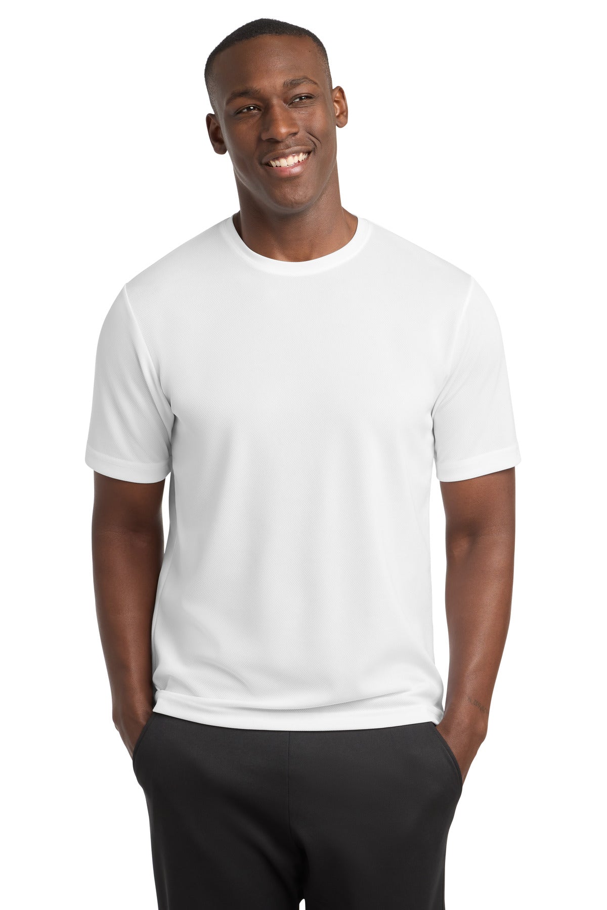Sport-Tek PosiCharge RacerMesh Tee – White