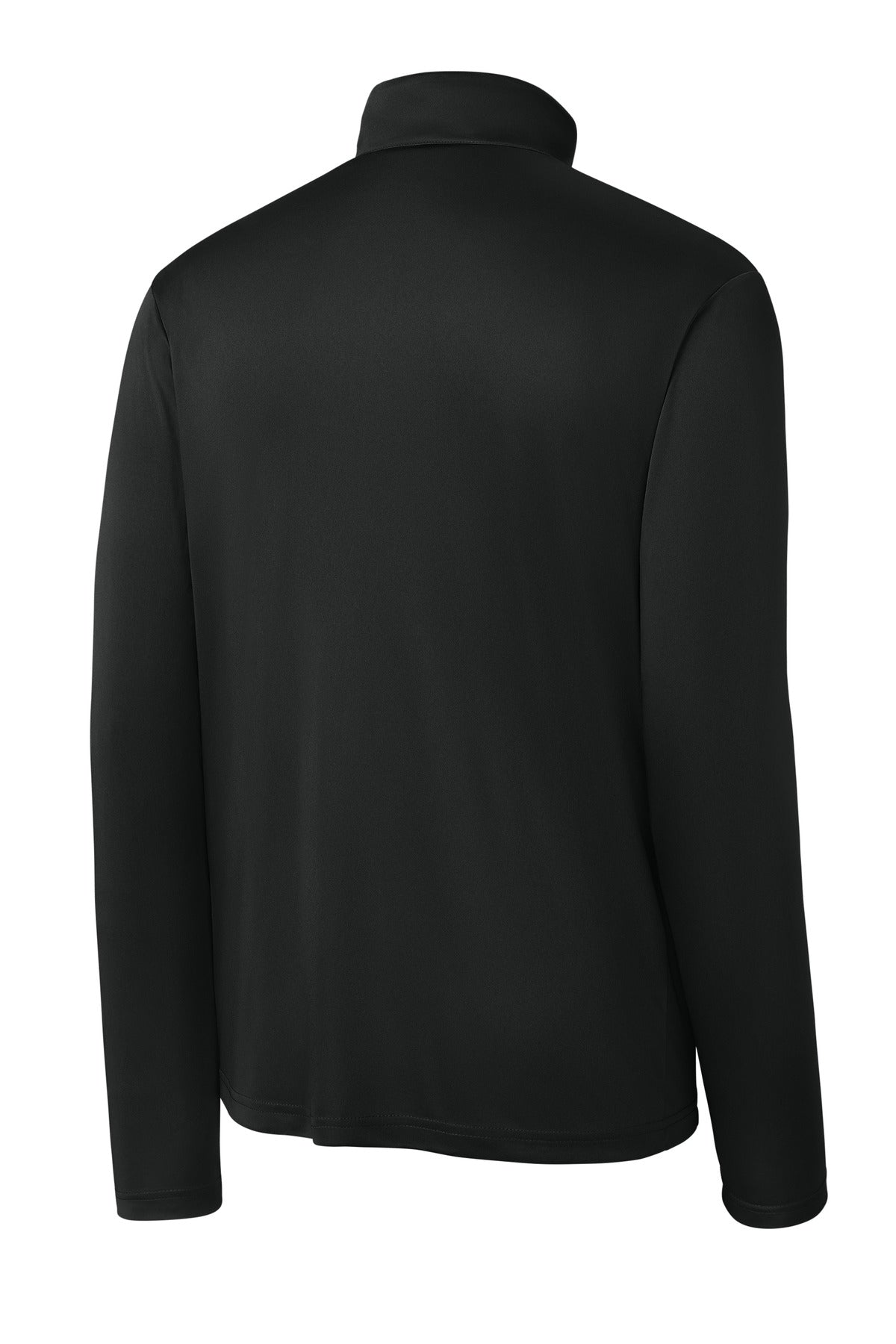 Sport-Tek PosiCharge Competitor 1/4-Zip Pullover – Black – flat back
