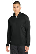 Sport-Tek PosiCharge Competitor 1/4-Zip Pullover – Black – front