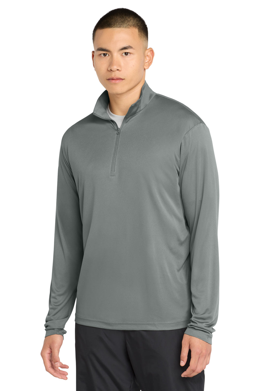 Sport-Tek PosiCharge Competitor 1/4-Zip Pullover – Grey Concrete