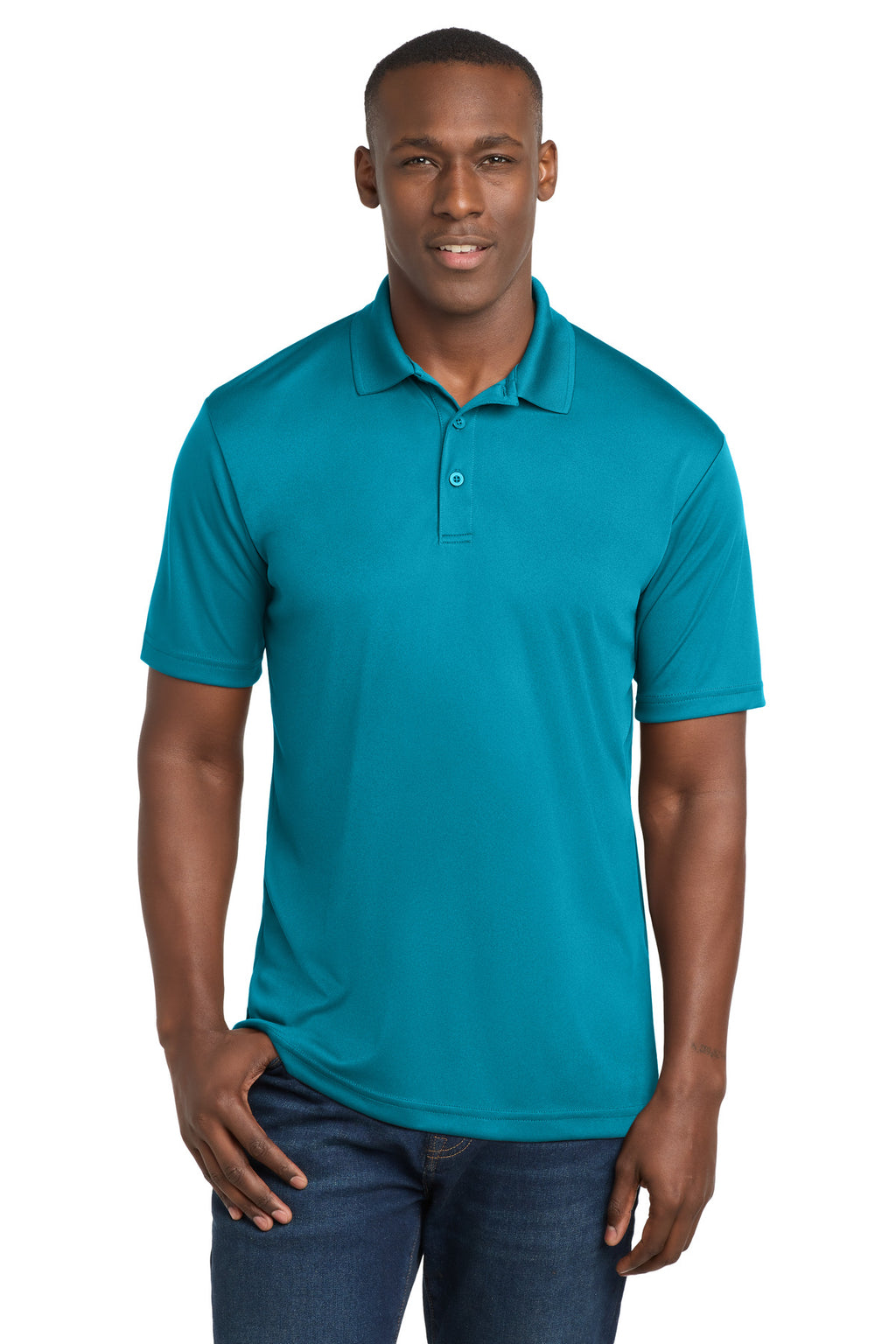 Sport-Tek PosiCharge Competitor Polo – Atomic Blue – front