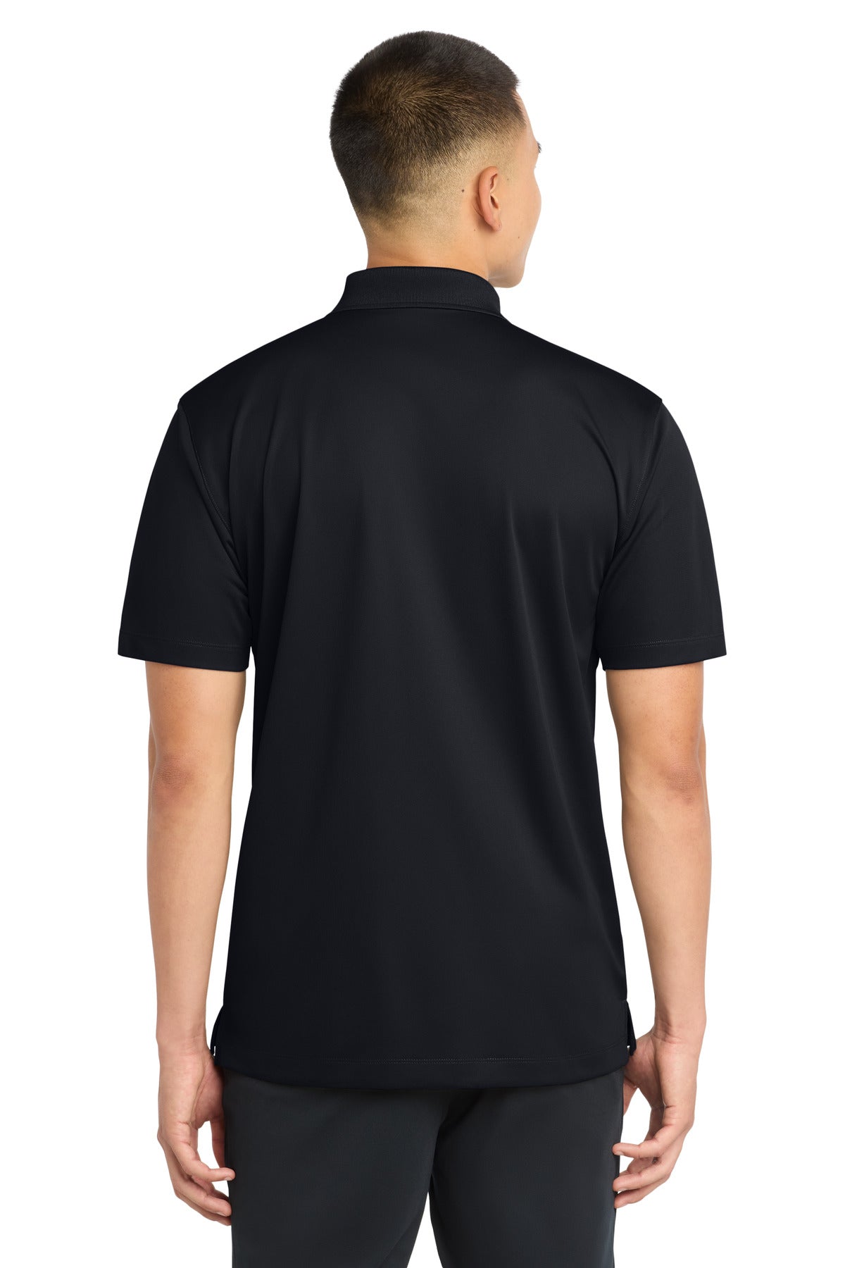 Sport-Tek Micropique Sport-Wick Polo – Black – back