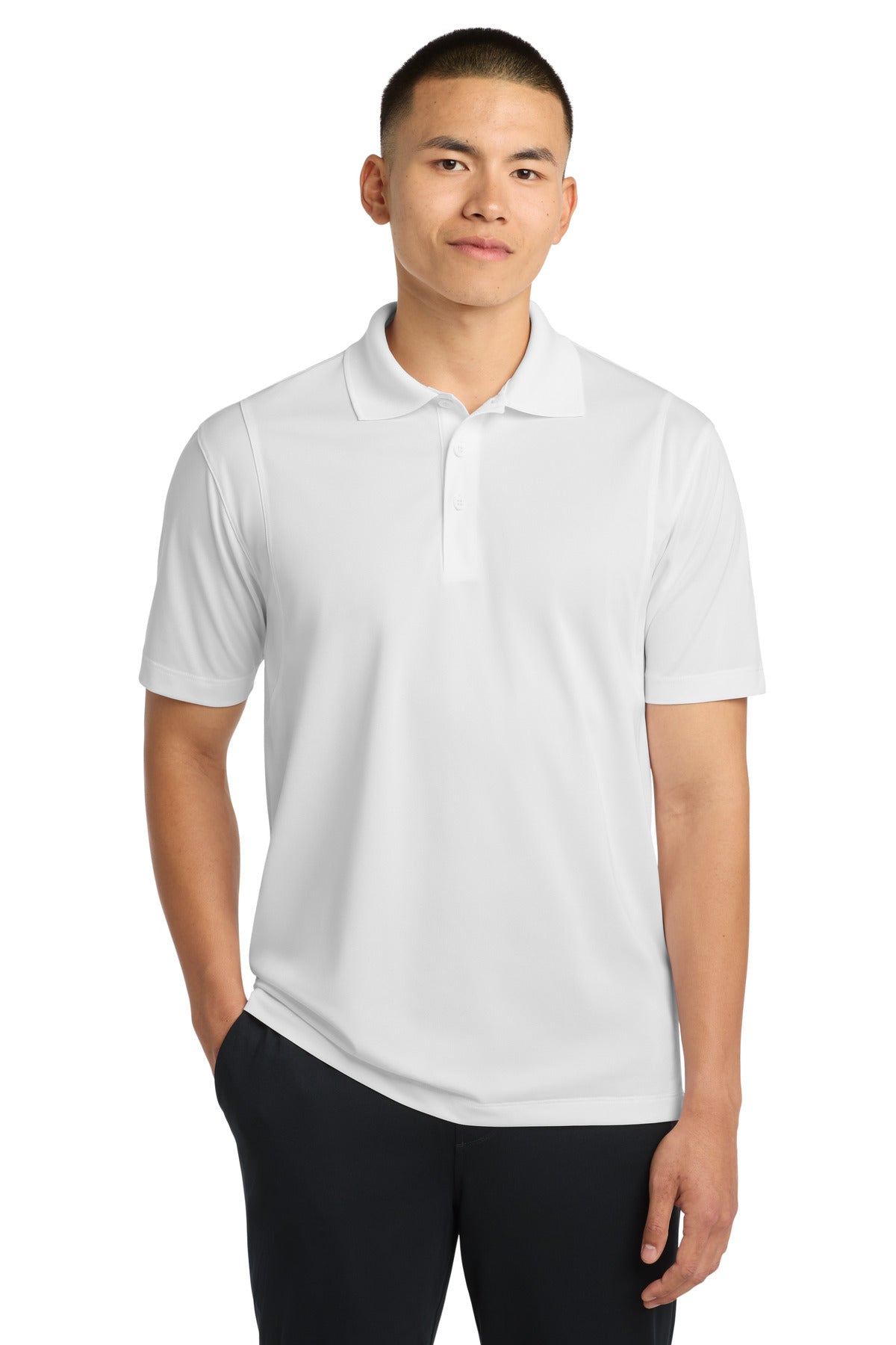 Sport-Tek Micropique Sport-Wick Polo – White